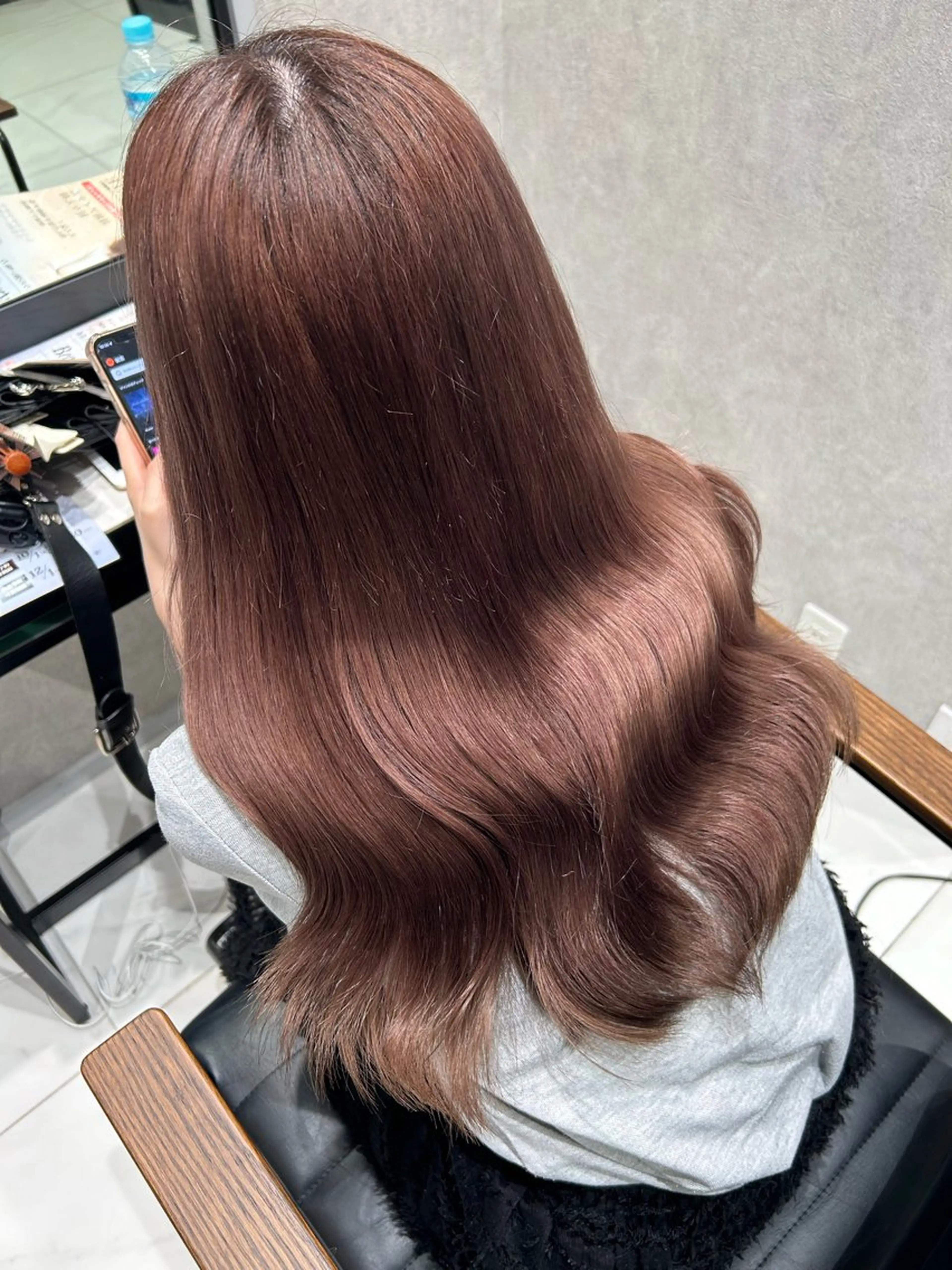 カラー ピンクカラー 透明感カラー🩵 束感まつげ🪼海月のマツエク・マツパデザイン