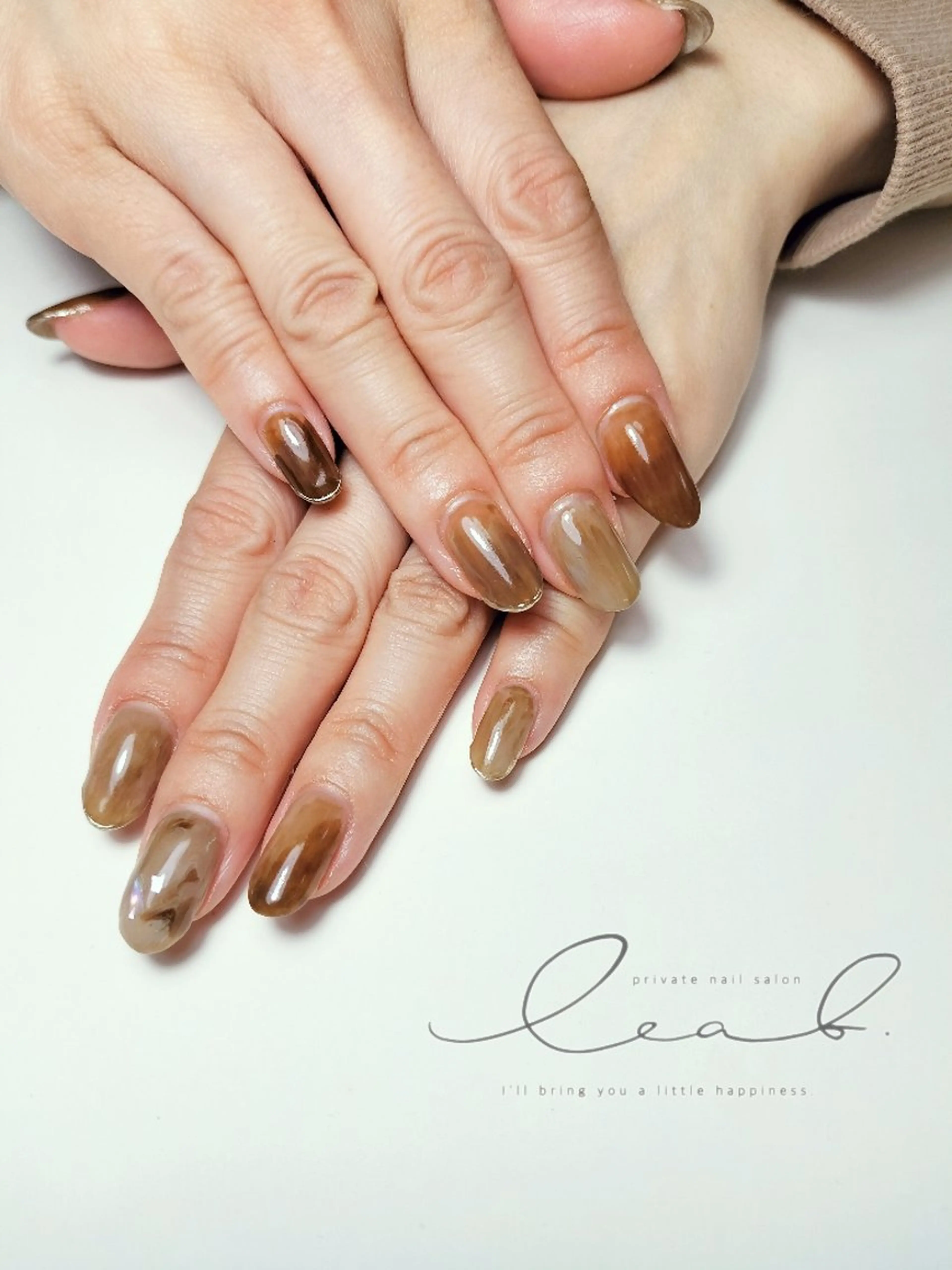 ネイル ニュアンスネイル ハンドネイル Leaf. リーフのネイルデザイン