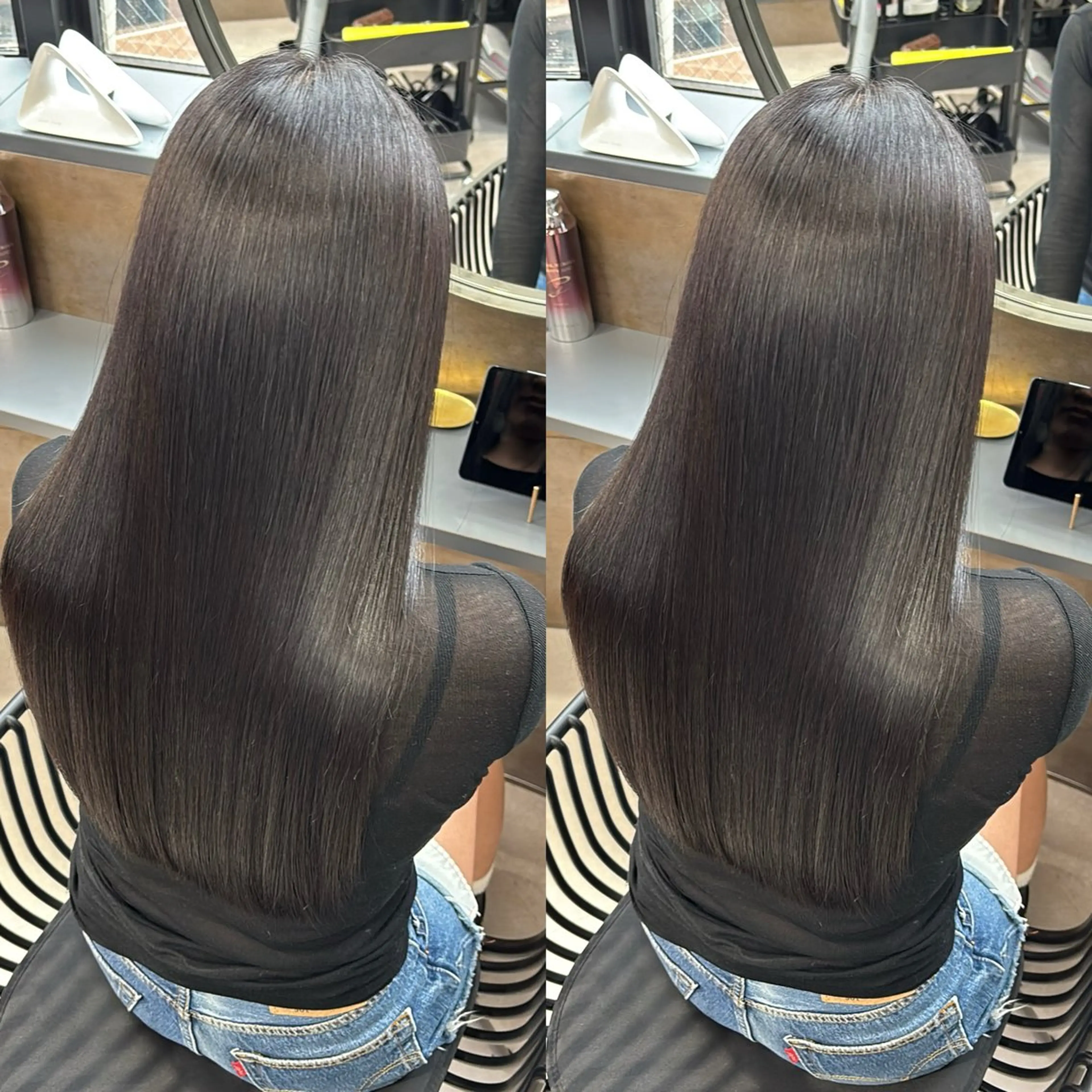 ロング カット ヘアカラー 縮毛矯正 トリートメント 新宿No.1艶髪矯正 美艶カラー/FUKAのヘアスタイル