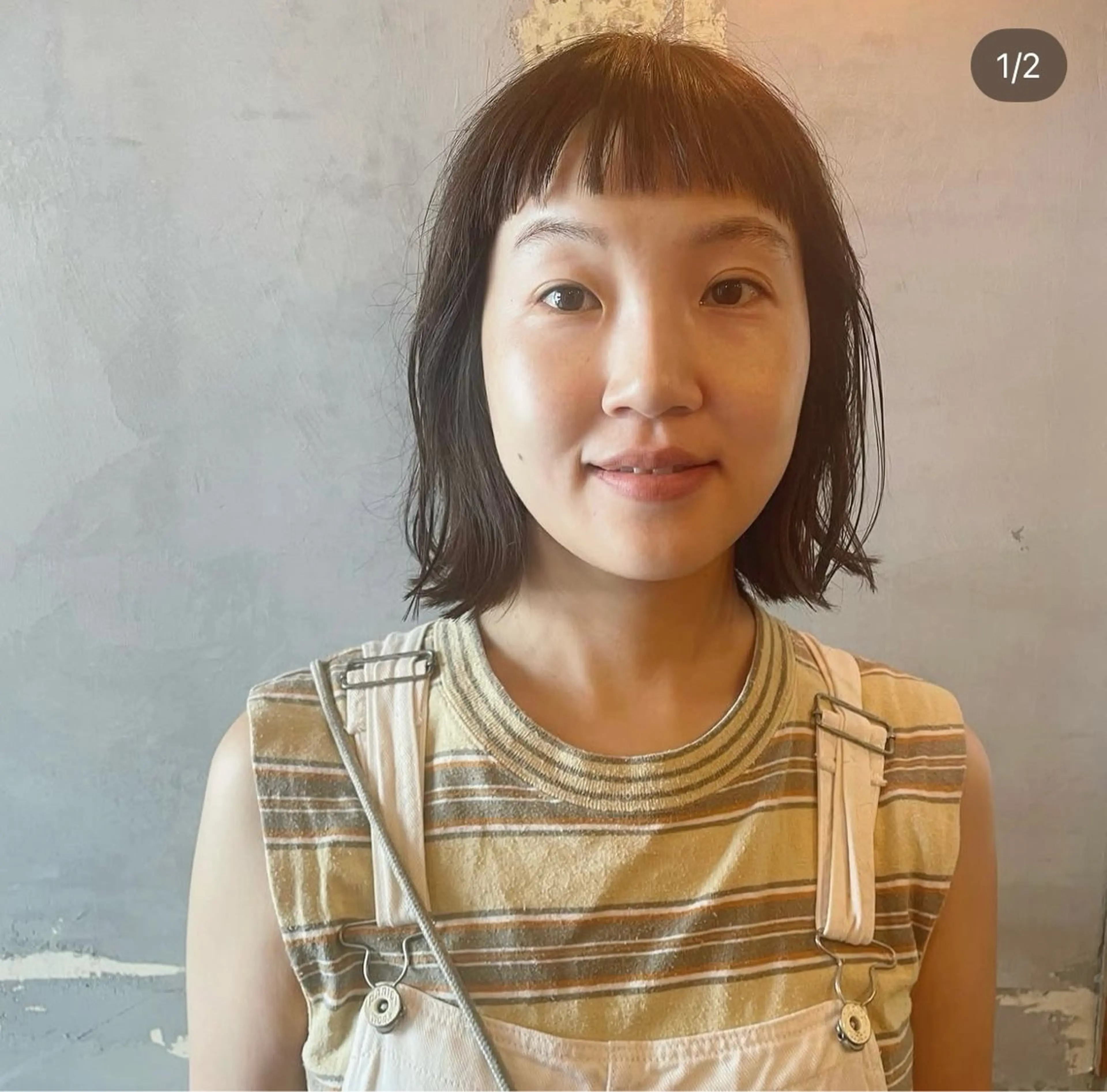 ショート パーマ カット パーマ ポミエ恵比寿所属・ショートウルフくせ毛 お任せくださいのヘアスタイル