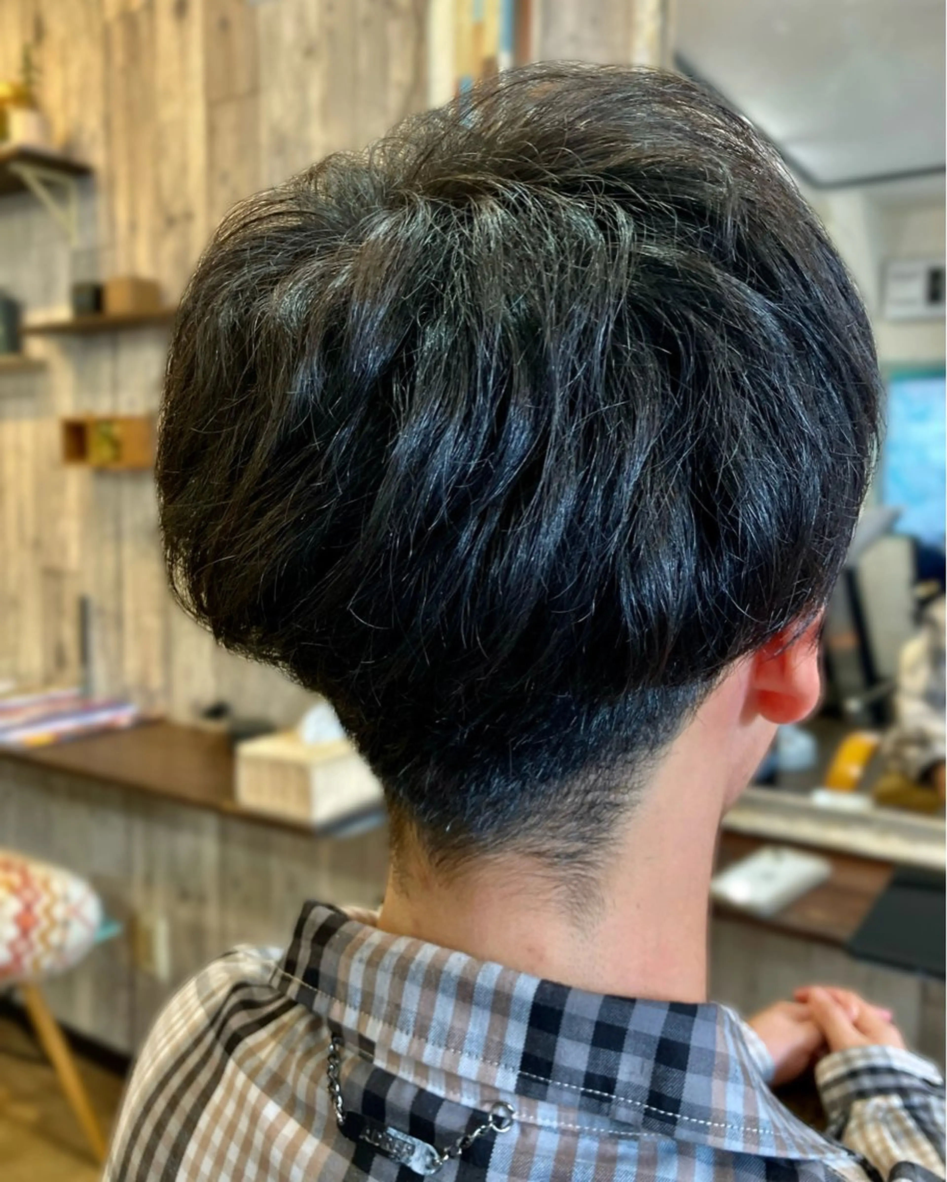 ショート メンズ マッシュ くせ毛 メンズサロンテラス所属・テラス 佐藤のヘアスタイル