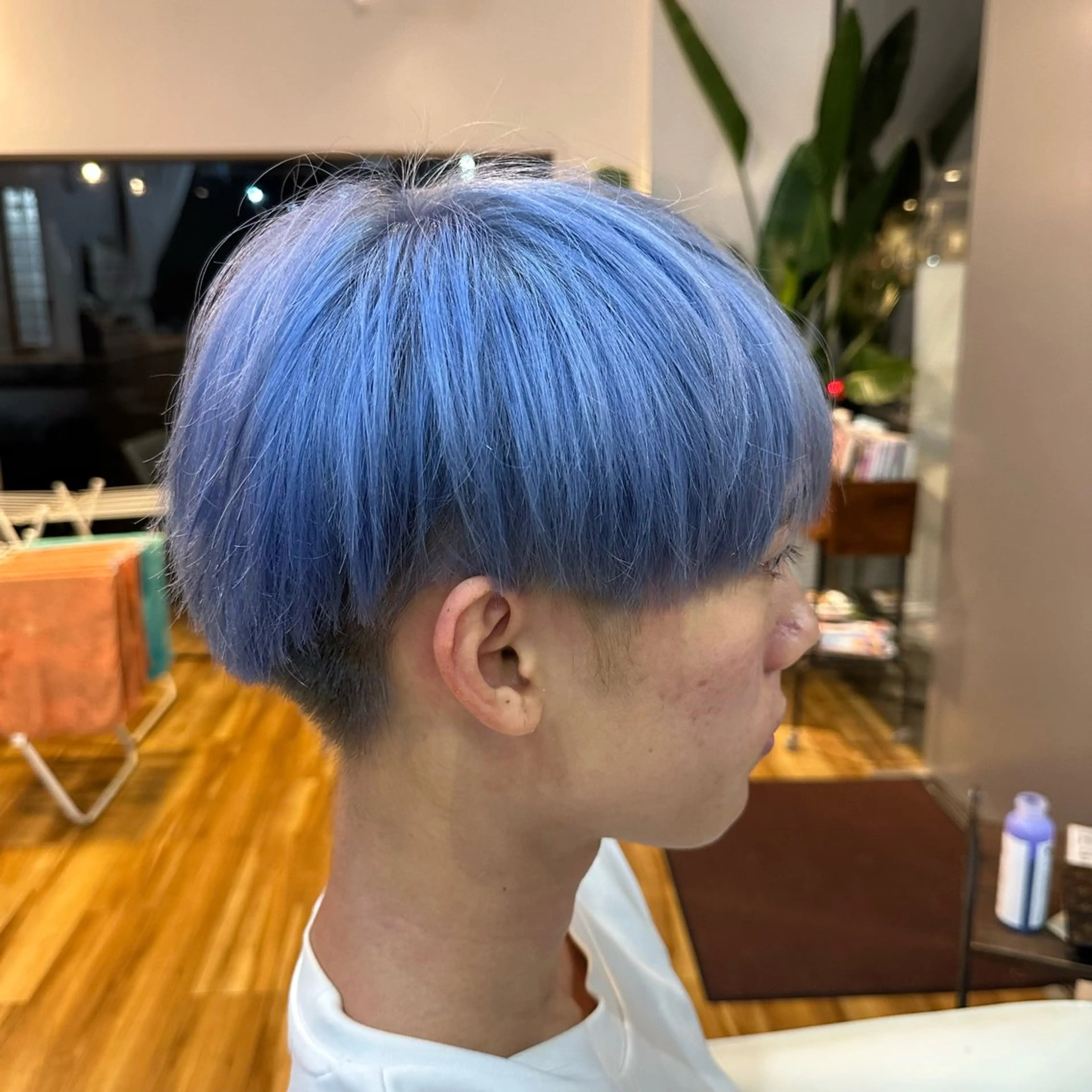カラー ブルーカラー 大原 正寛のヘアスタイル