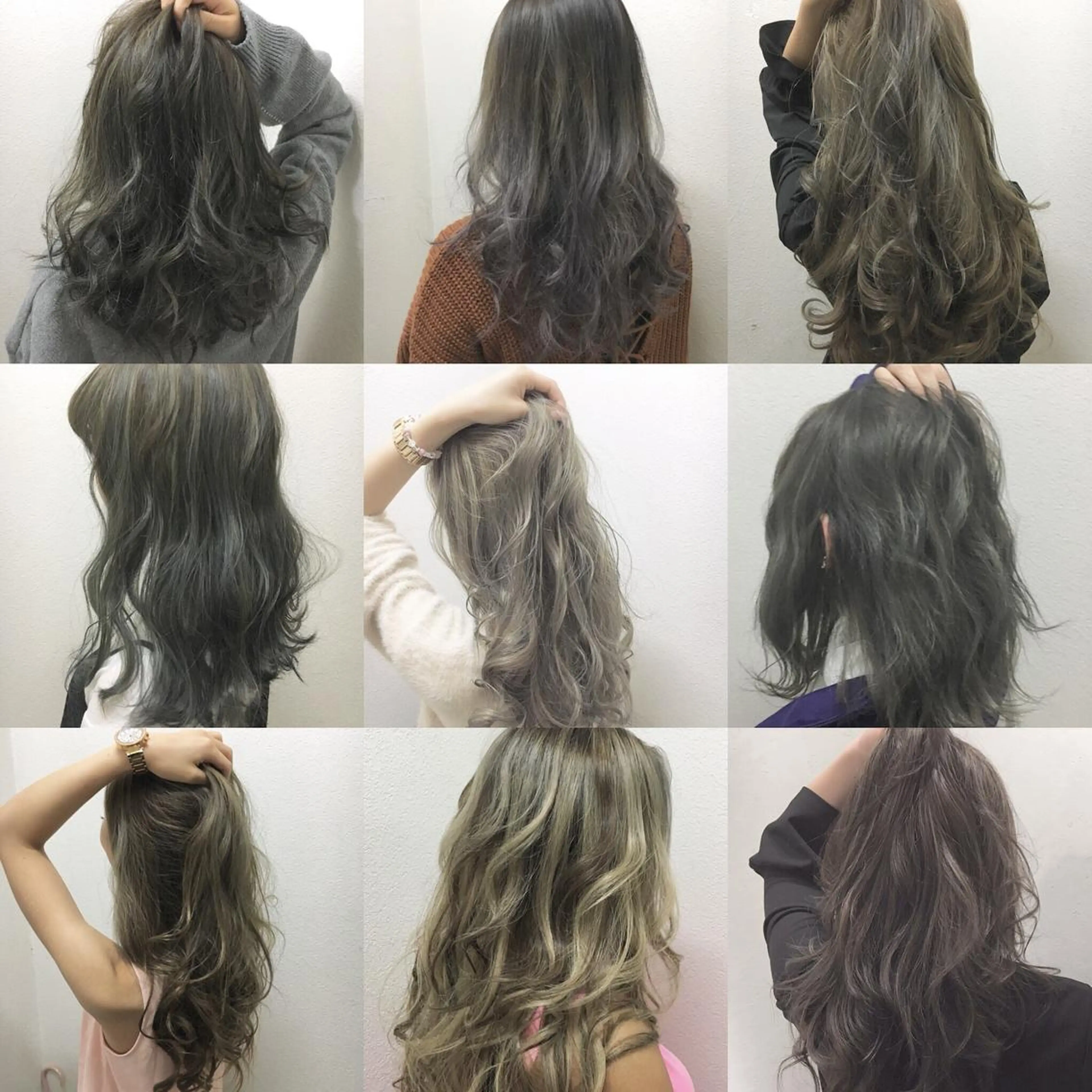 ミディアム カラー アッシュ ブリーチ 透明感カラー ハイライトカラー ハイライト ヘアカラー トリートメント JIL BLAN 京都のヘアスタイル