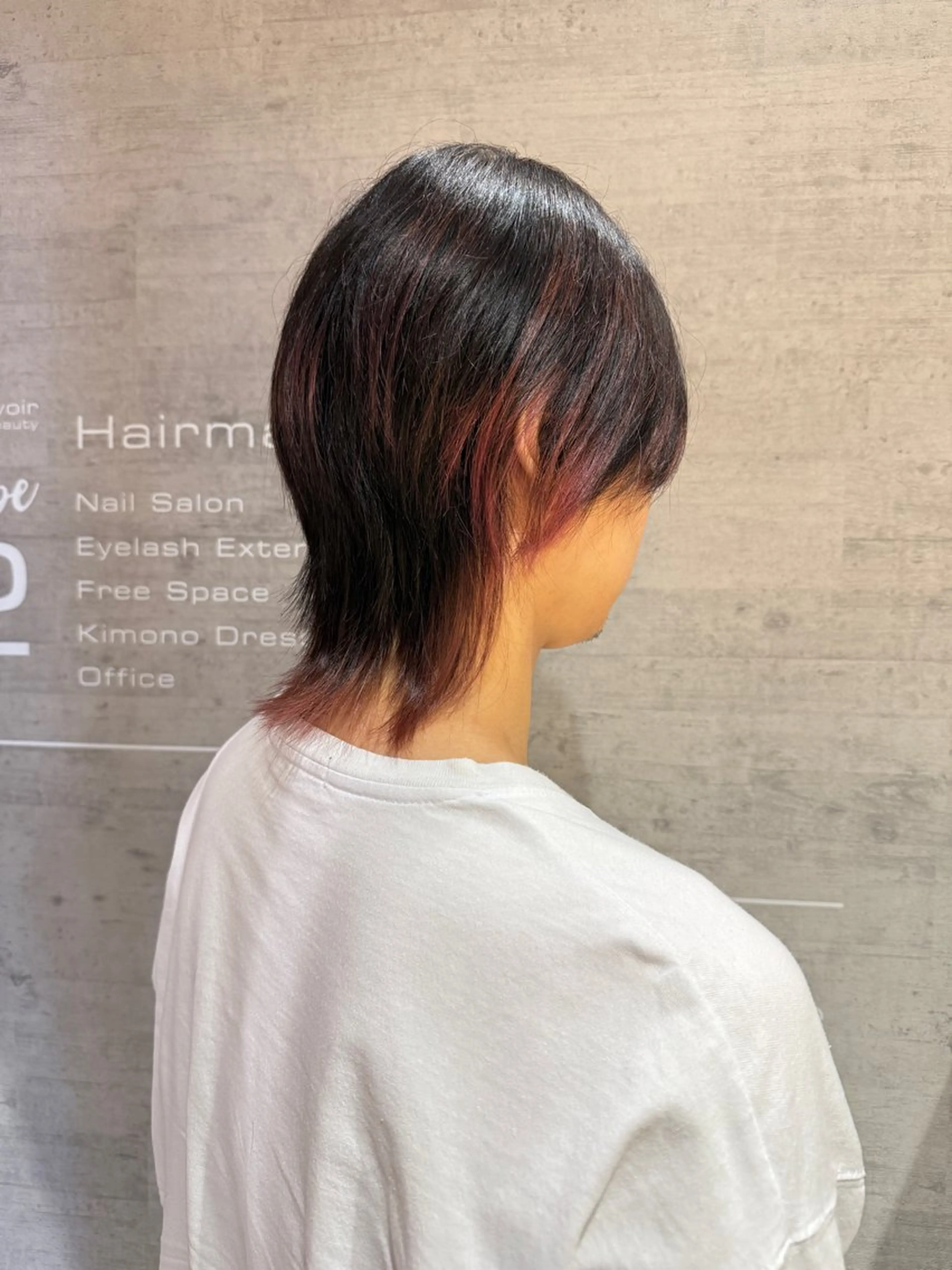 カラー メンズ メンズウルフカット ウルフカット 田中 清司のヘアスタイル