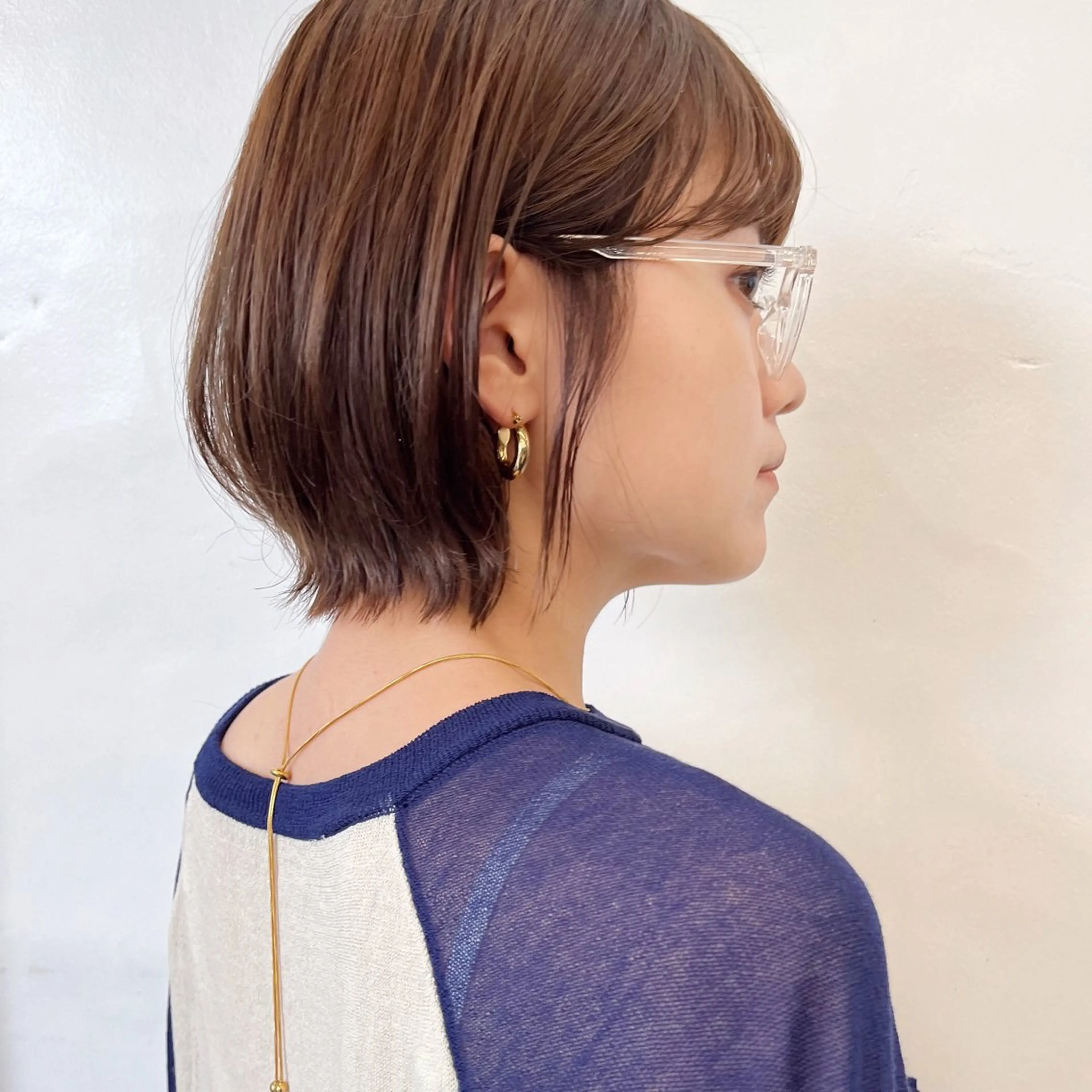 ショート ボブレイヤー ボブ レイヤーカット ベージュ/暖色カラー /ボブ/ミカのヘアスタイル