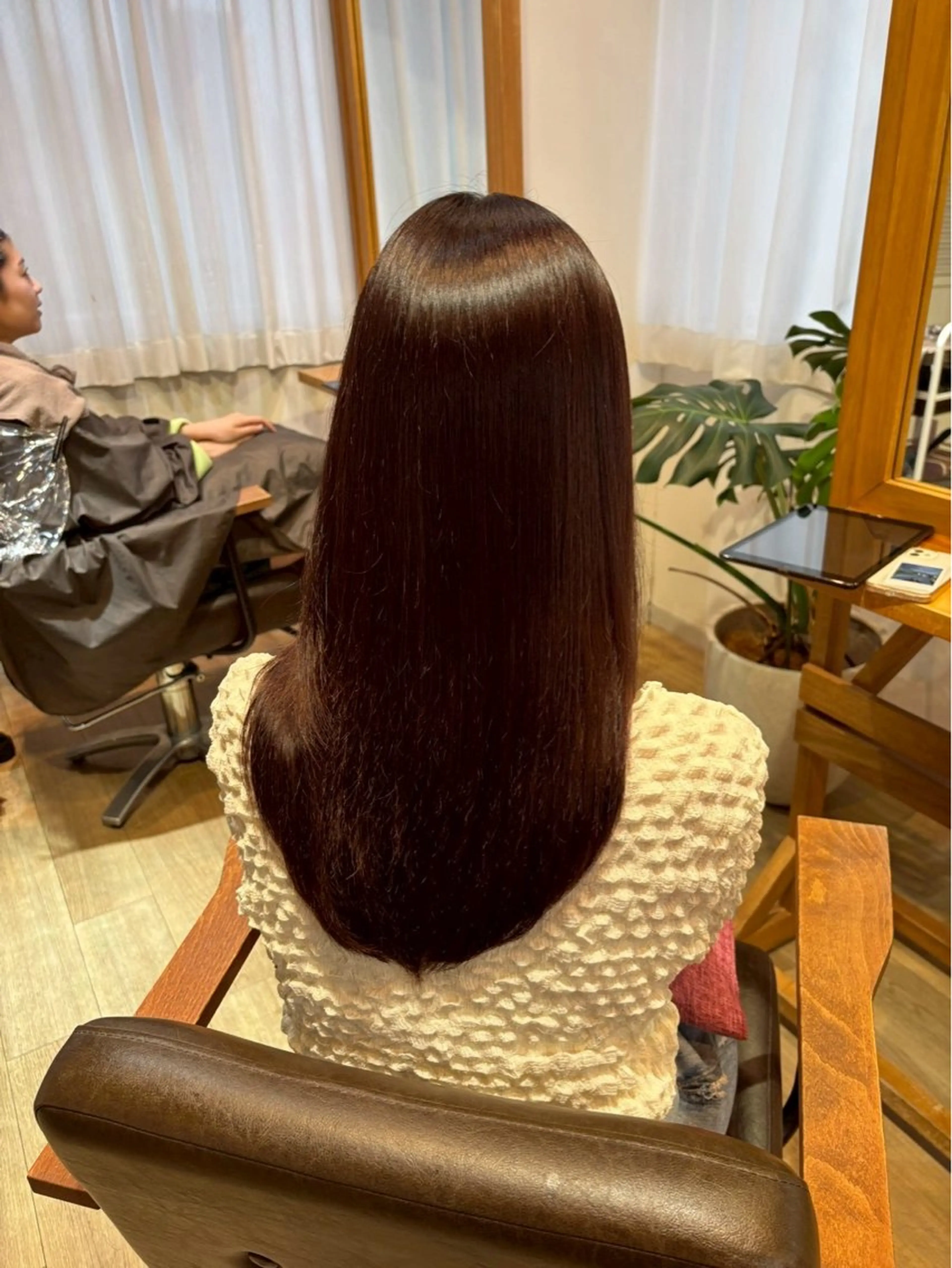 セミロング カラー ブラウンカラー ピンクカラー ピンクブラウン カット ヘアカラー トリートメント RINNO🌷艶髪/ 艶カラーのヘアスタイル