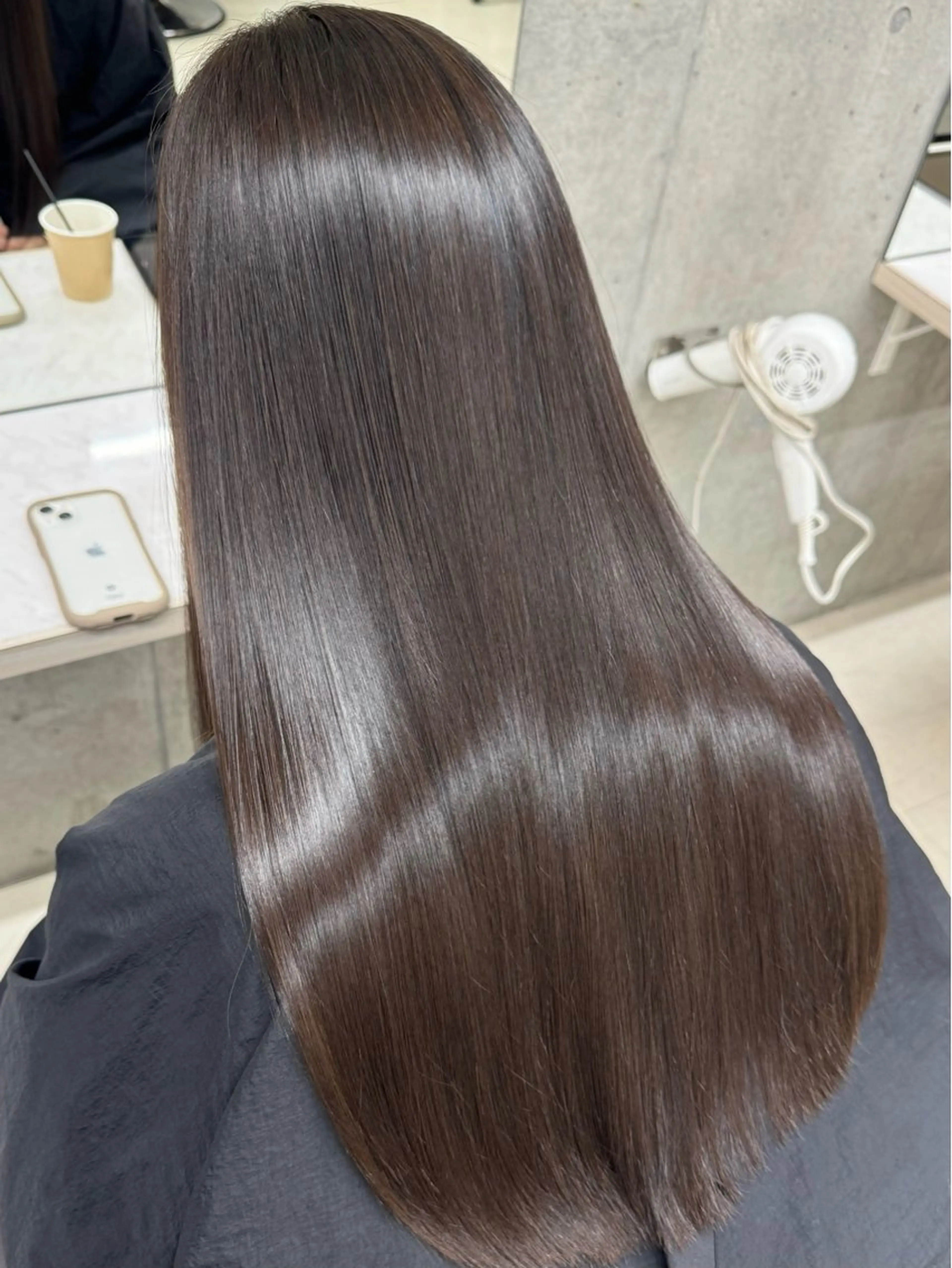 セミロング 縮毛矯正 うる艶ヘア♡韓国好き 透明感　shotaのヘアスタイル