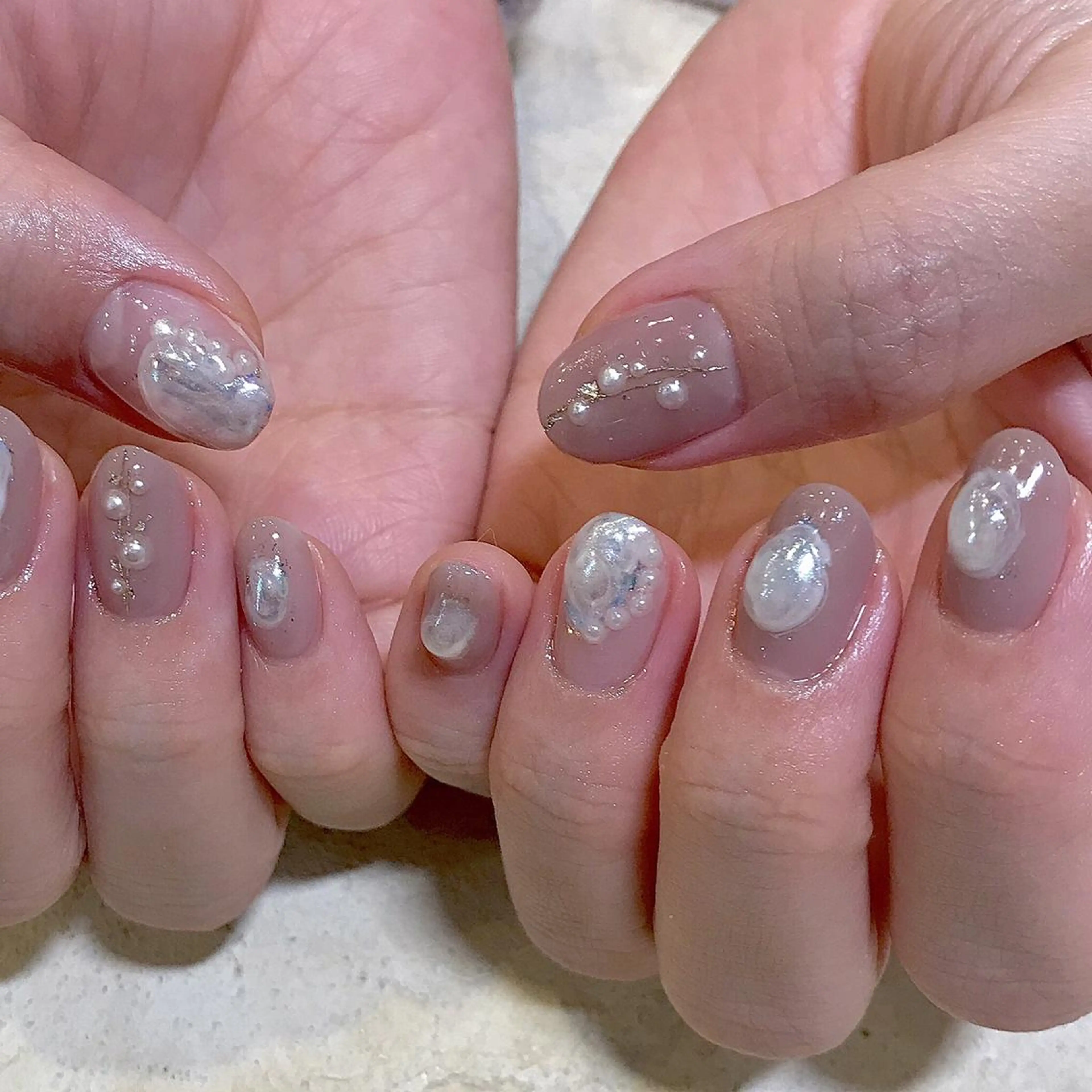 ネイル ハンドネイル A85G ayakoのネイルデザイン