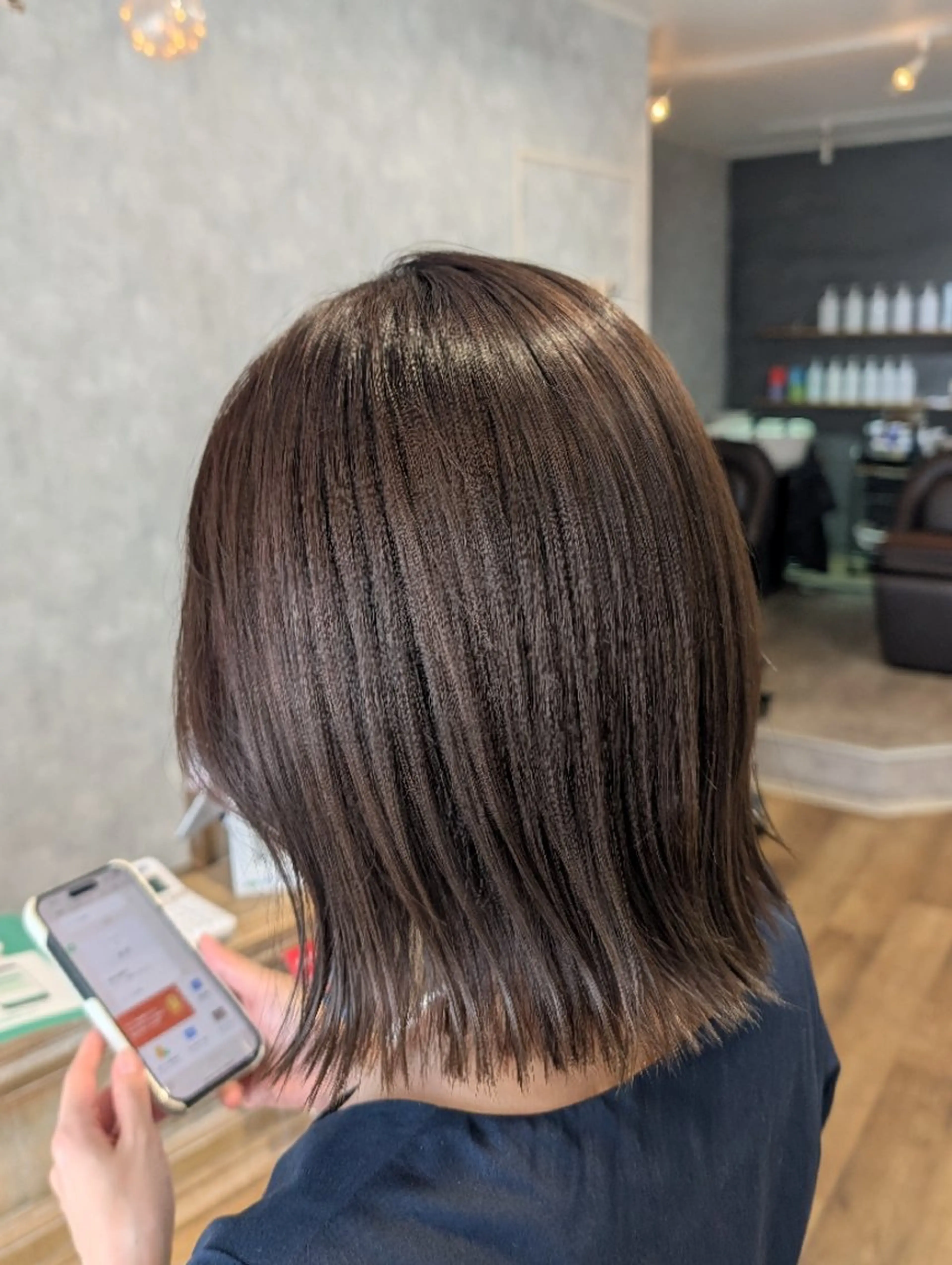 ミディアム カラー 透明感カラー グレージュ カット ヘアカラー トリートメント うる艶☆かわいい ✧亜美︎✧我孫子のヘアスタイル