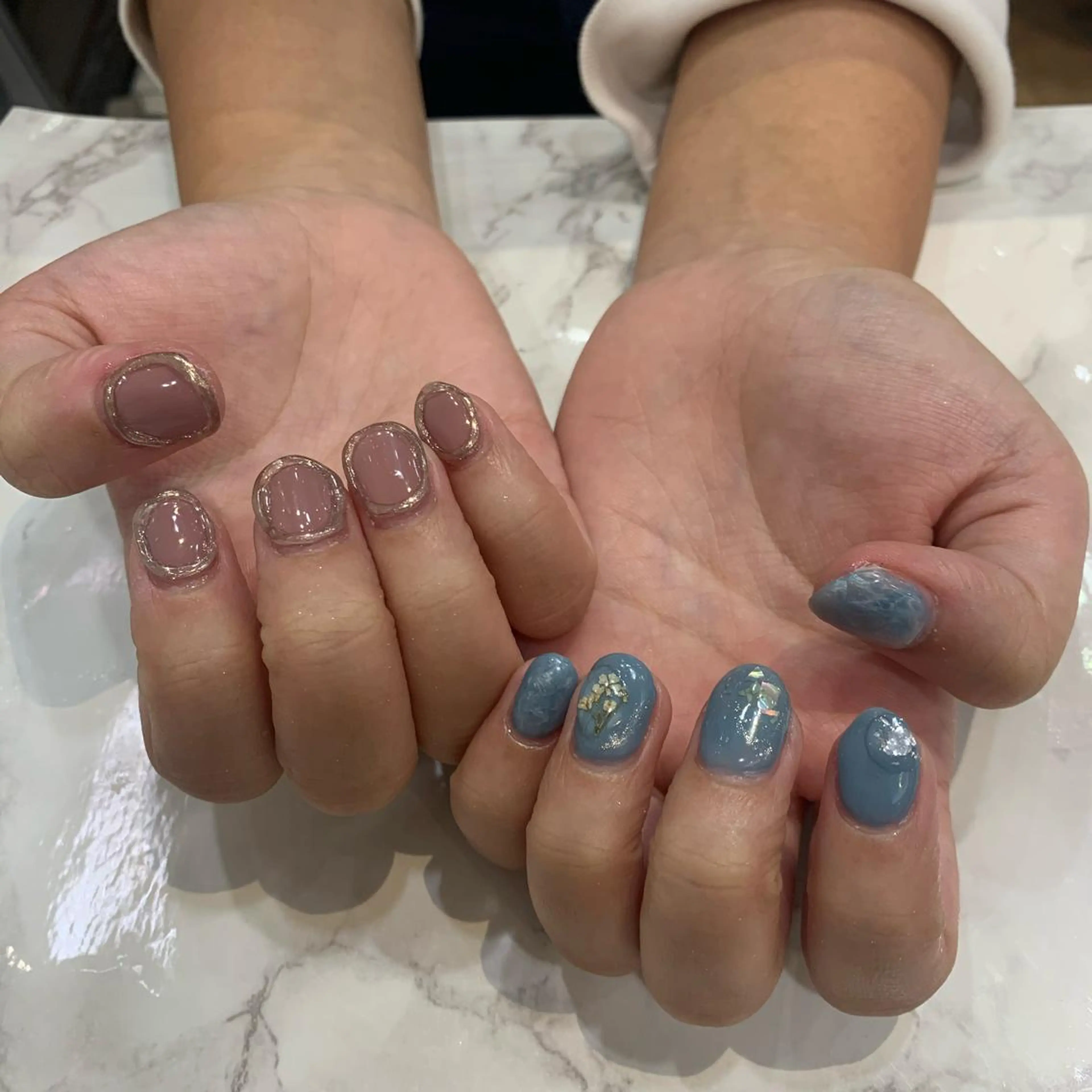 ネイル 冬ネイル ハンドネイル 艶髪／クロスパーマ ♡Tsuzumiのその他イメージ