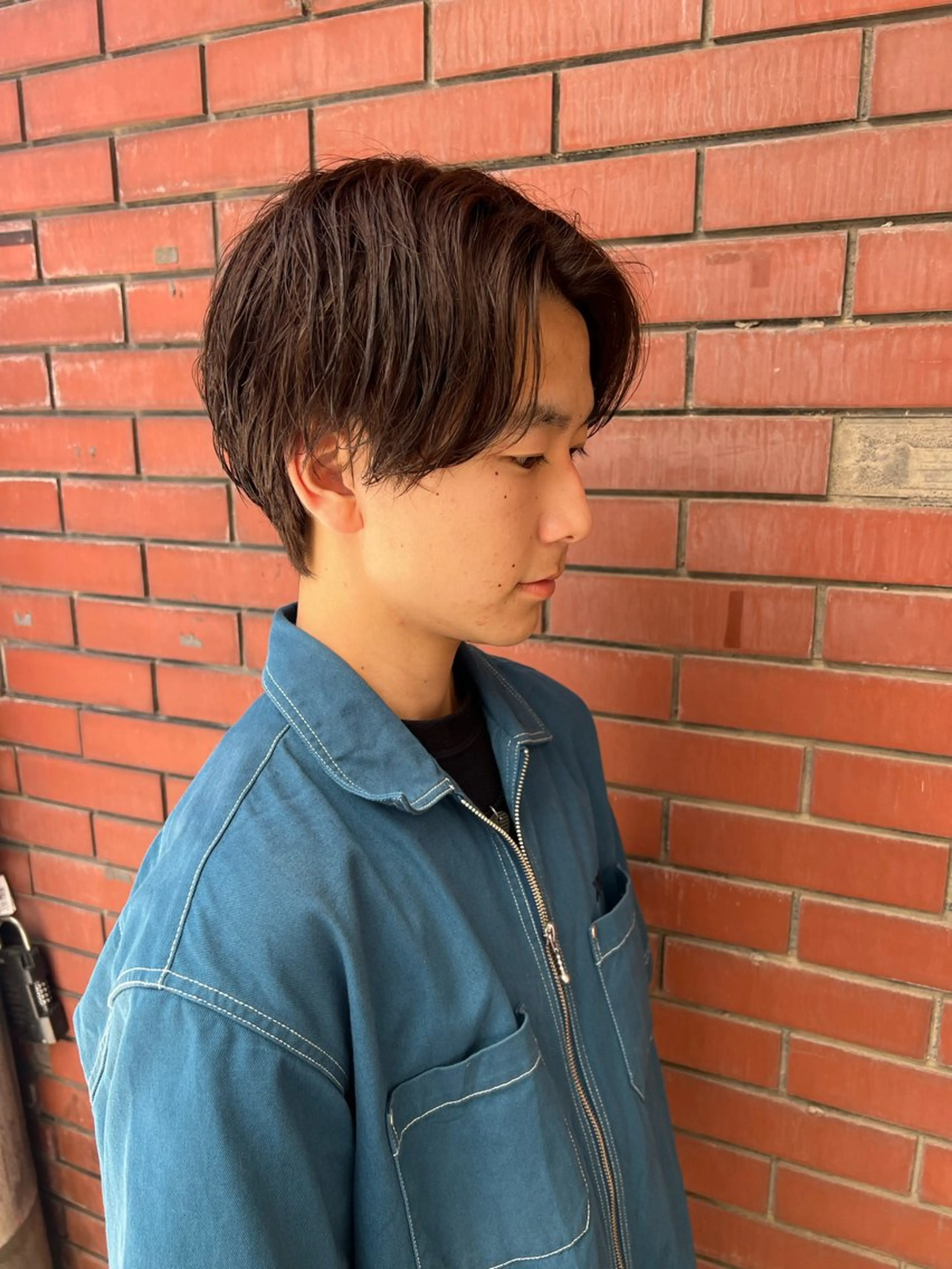 メンズ センターパート カット ヘアカラー 柏メンズパーマ特化 蛯谷  晃裕のヘアスタイル