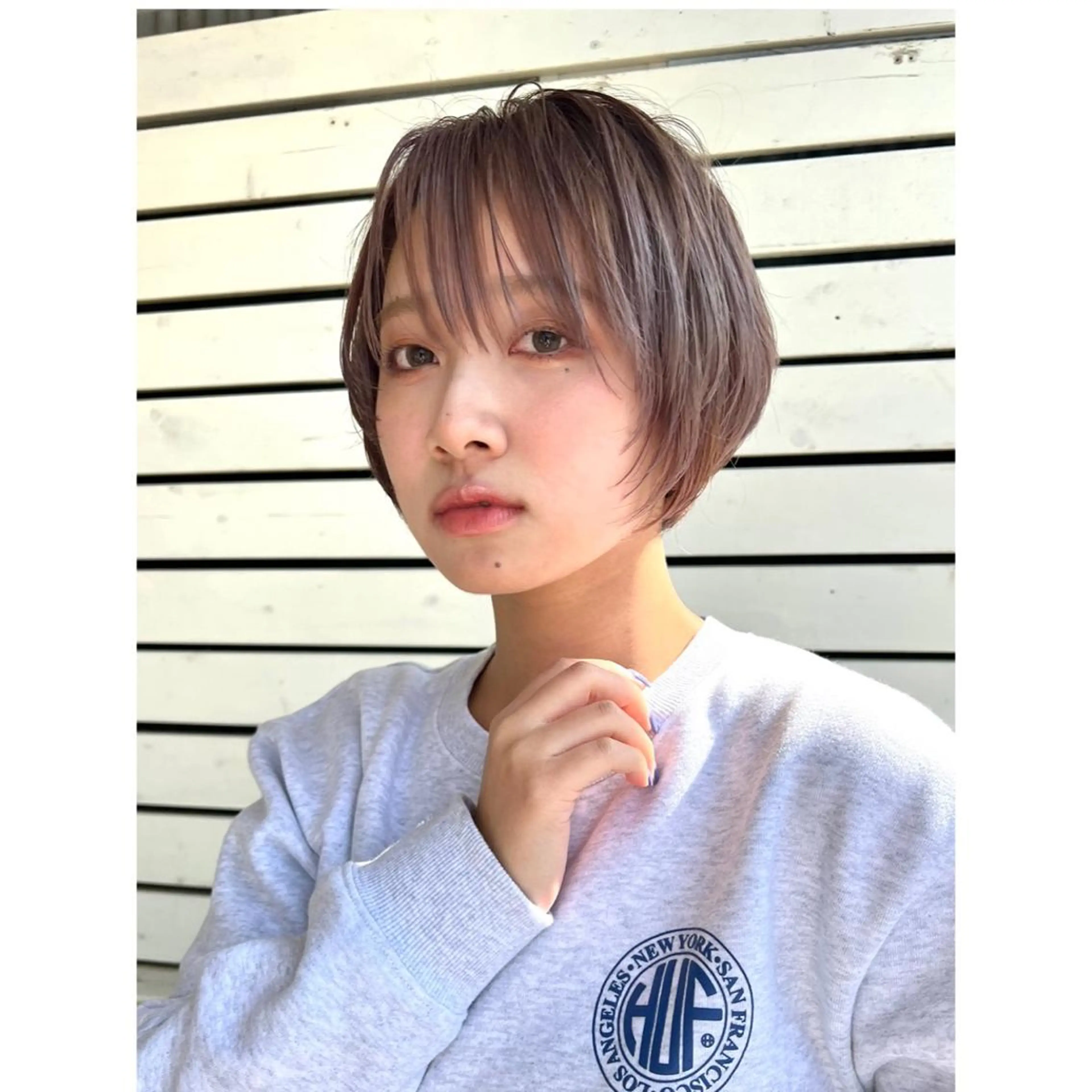 ショート re.share所属・茅ヶ崎/ショートボブ /ハイトーン/片野のヘアスタイル