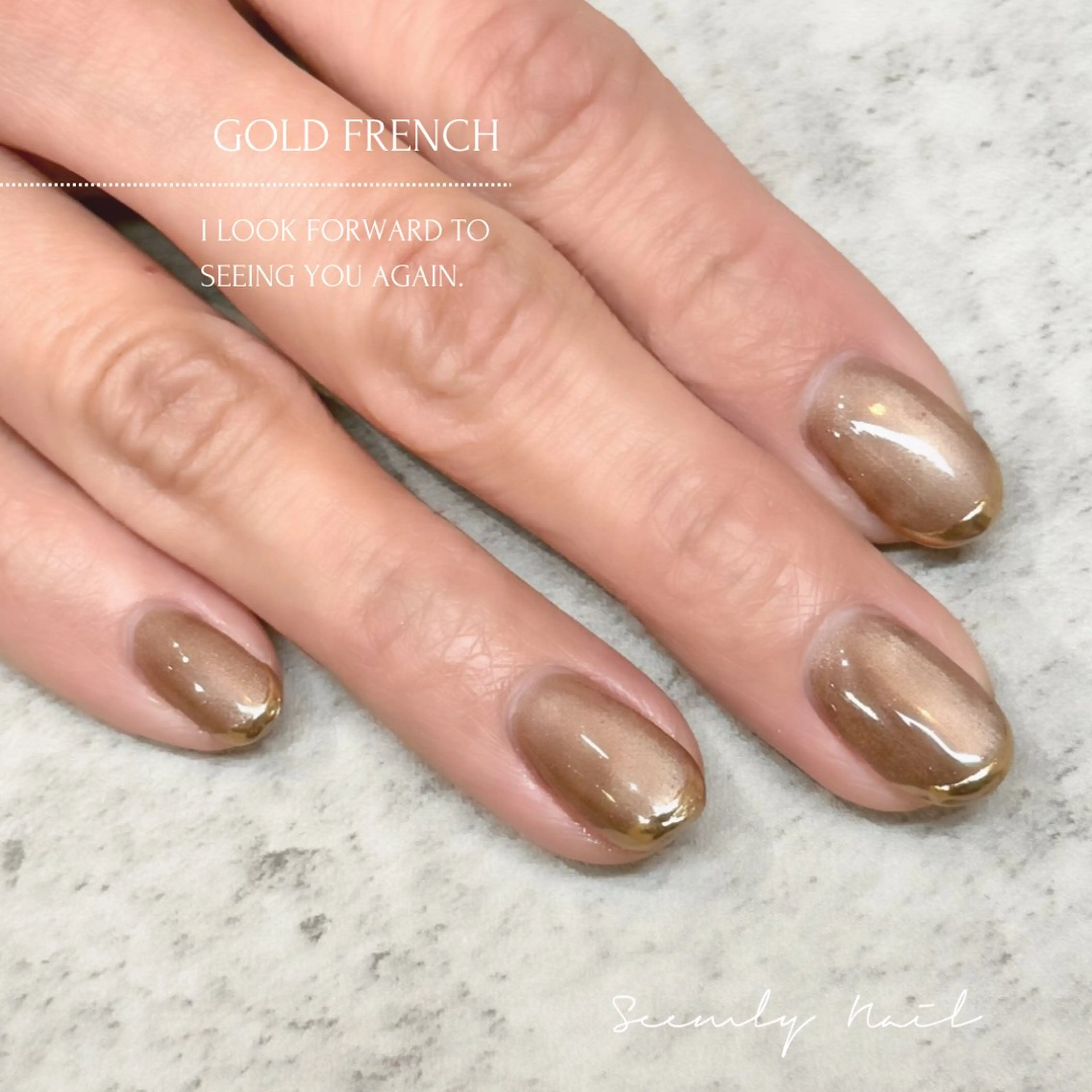 ネイル フレンチネイル ジェルネイル マグネットネイル ミラーネイル パラジェル Seemly 千田町店所属・フラワーパラジェル 🌸シームリーエミのネイルデザイン