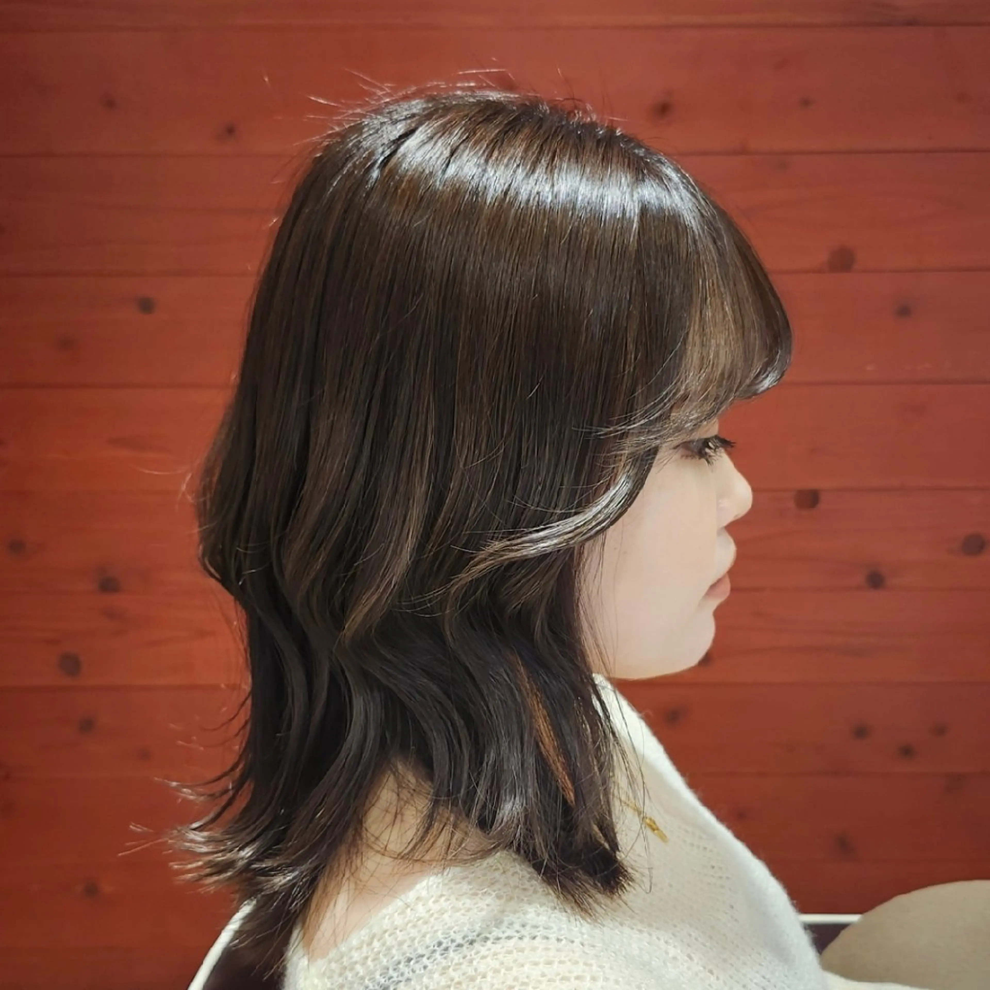 セミロング 暖色カラー/髪質改善 /メンズ🧡莉南のヘアスタイル