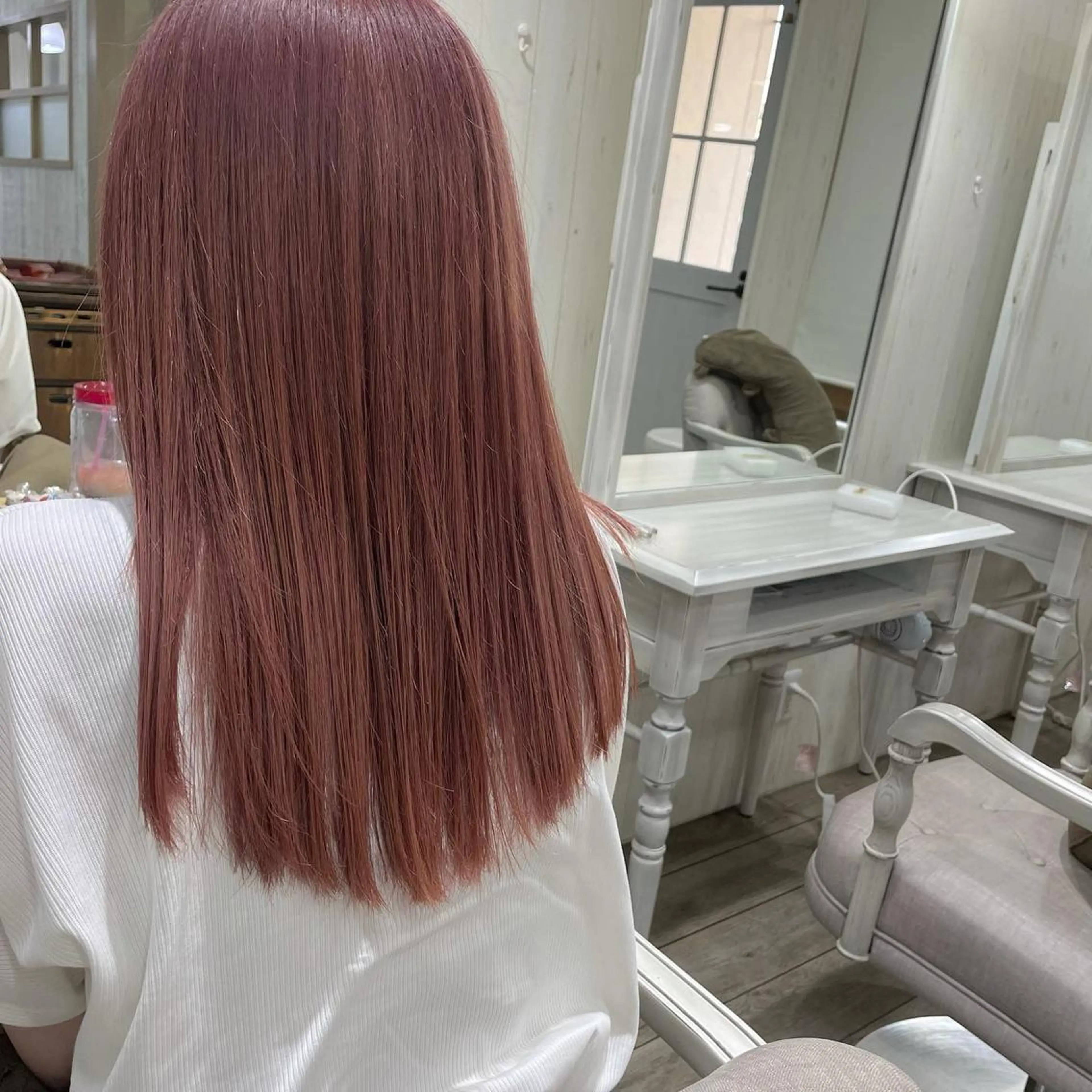 セミロング ヘアカラー トリートメント ネモトメイナ🌿‬ 今月末で退職しますのヘアスタイル