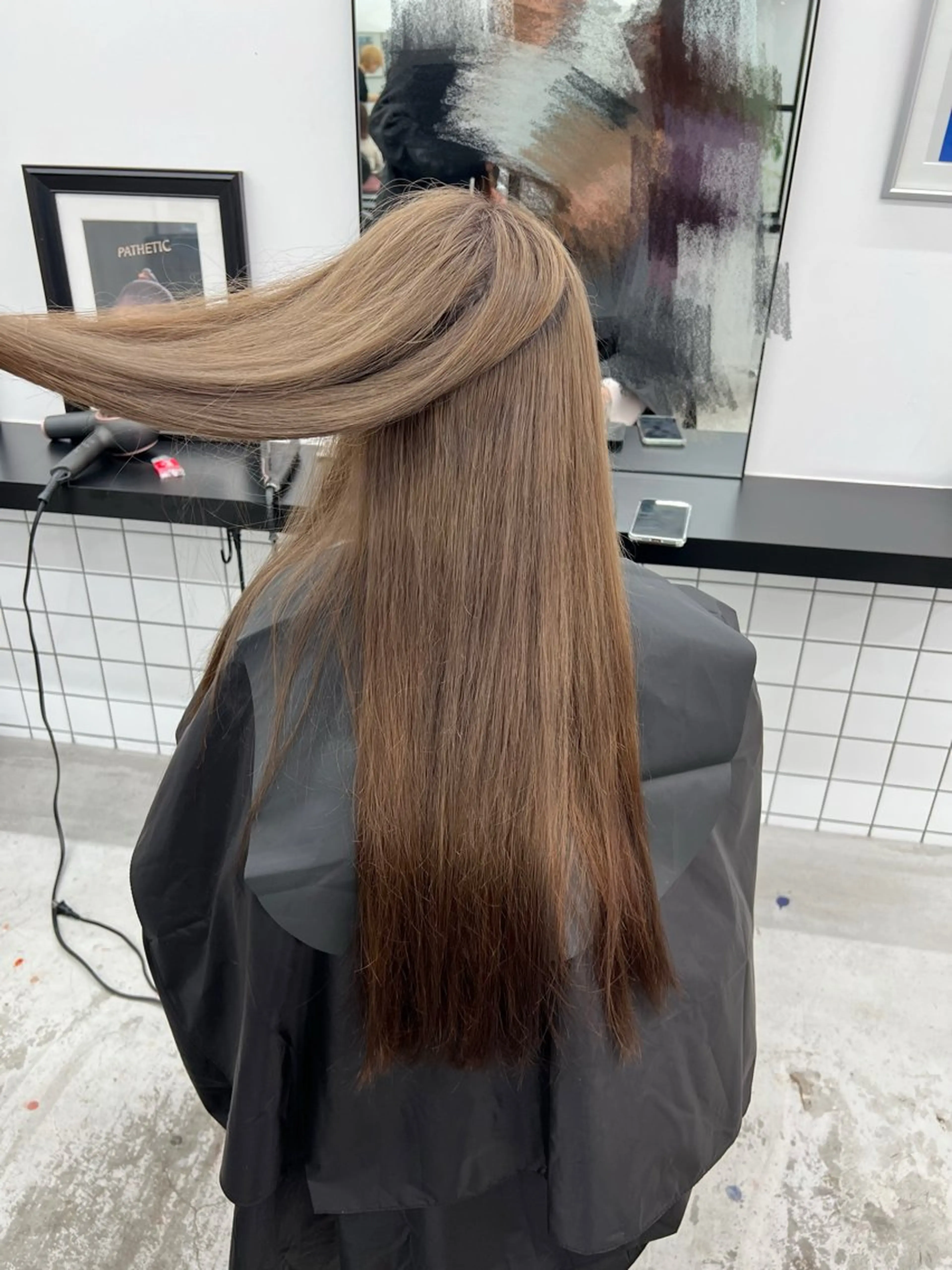ロング カラー 透明感カラー グレージュ ミルクティーグレージュ トリートメント ヘアカラー トリートメント あすか JILLSTUDIOのヘアスタイル