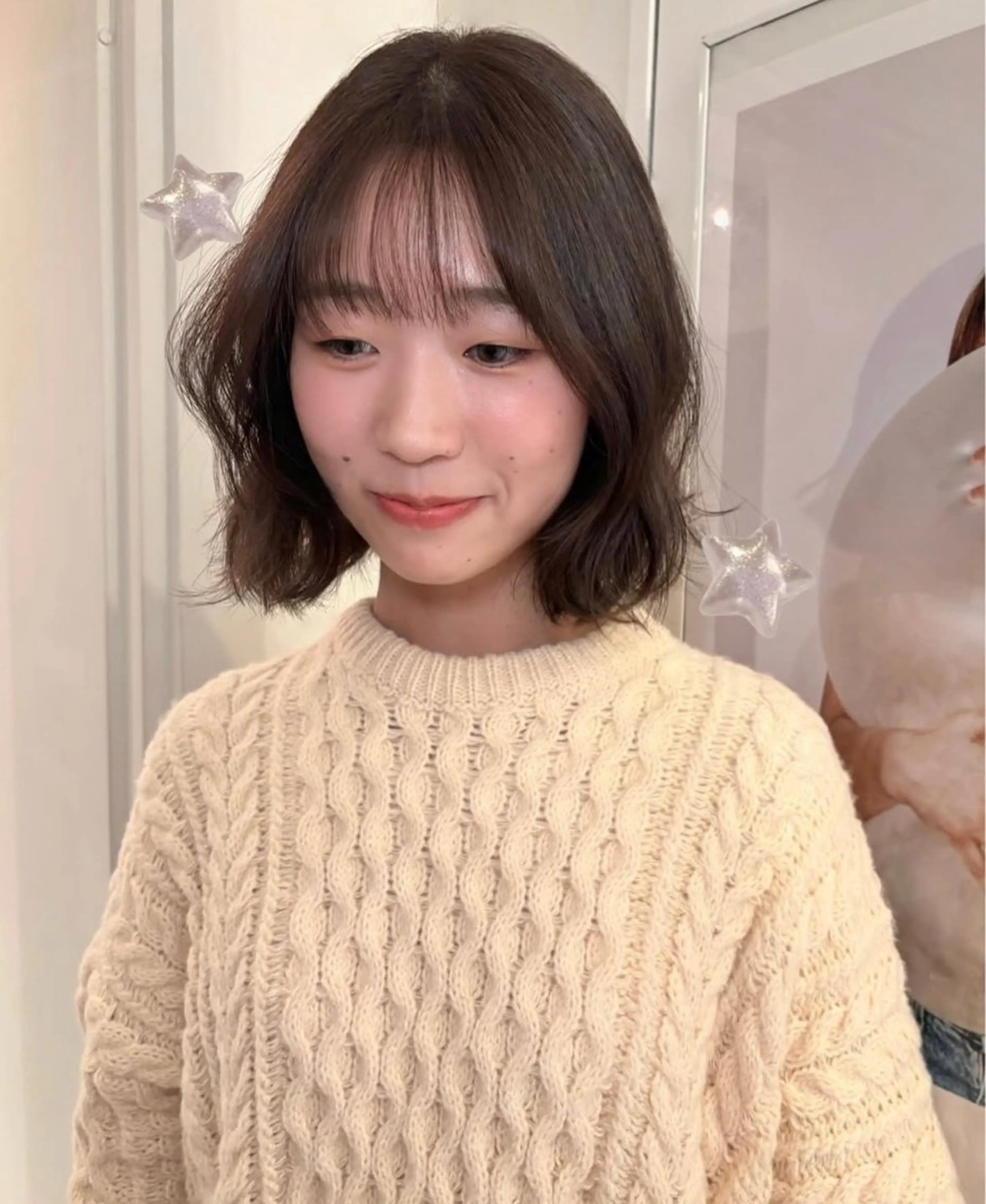 カラー 透明感カラー ヘアカラー rizu ボブヘアのヘアスタイル