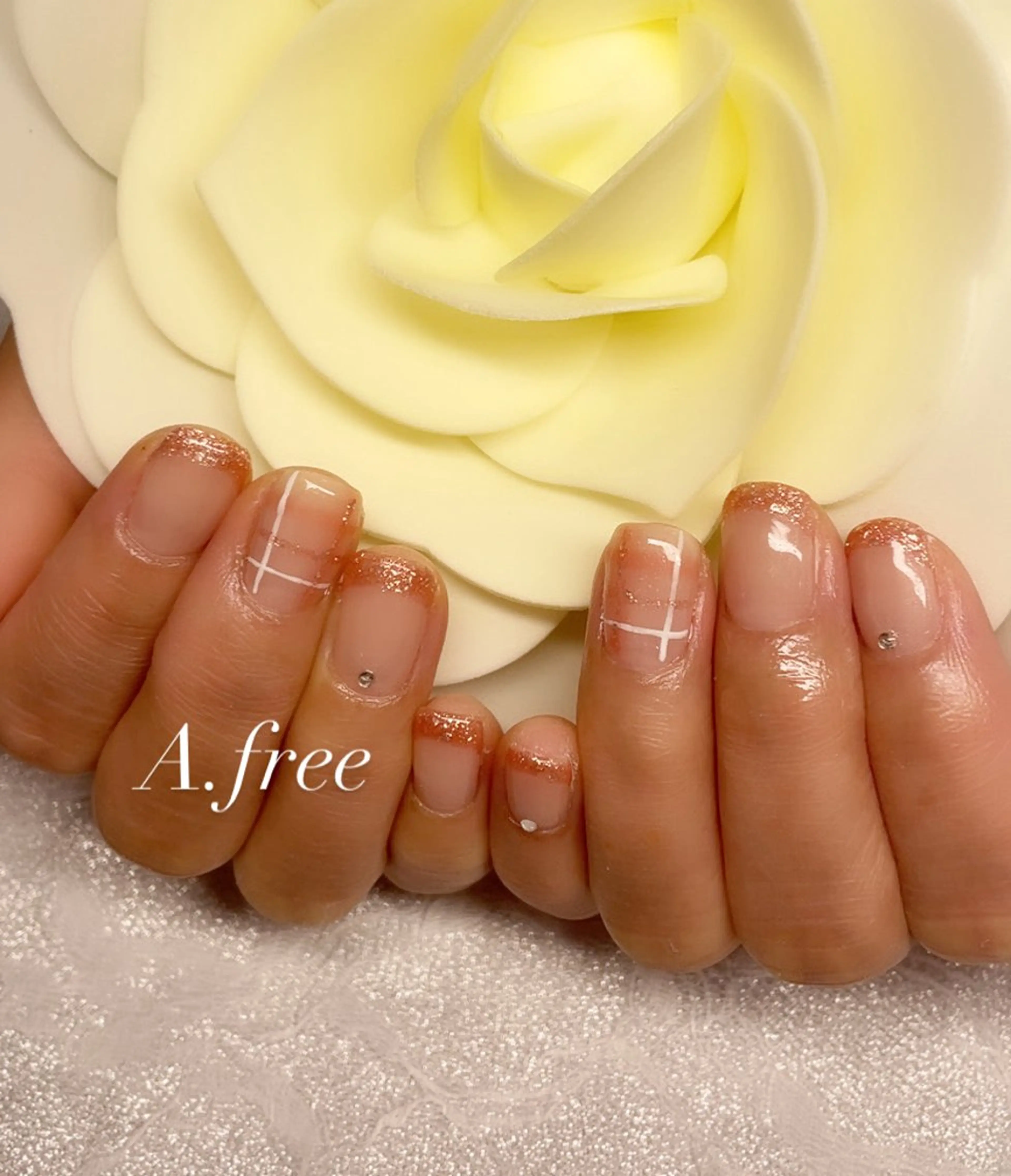 ネイル ハンドネイル A.free✧*｡ アレルギー対応✧*｡のネイルデザイン
