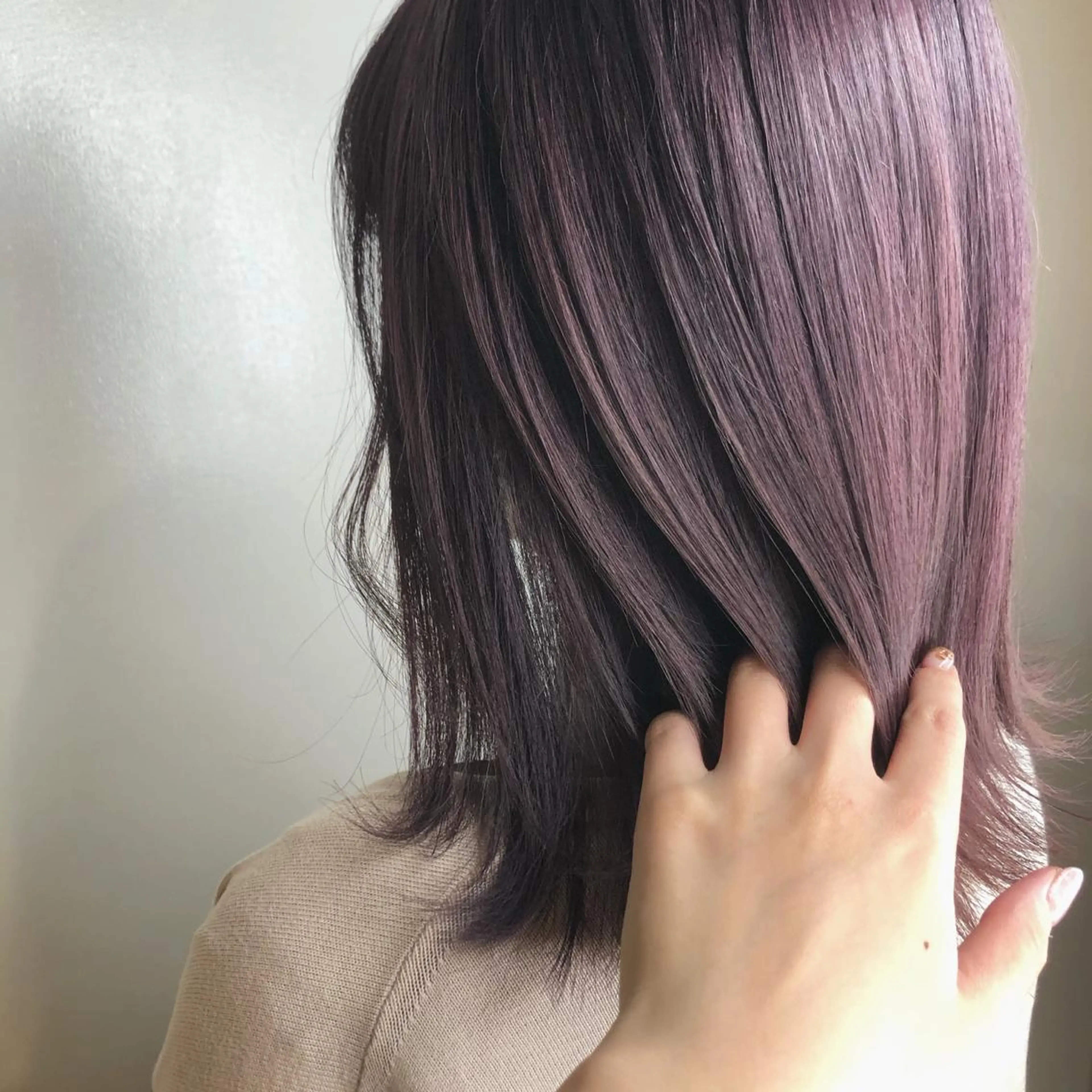 ミディアム カラー ヘアアレンジ マツエク・マツパ ピンクカラー バイオレットカラー カラーマツエク Noah's　Ark所属・透明感カラー🫧ヘア セット🫧松本菜月の眉毛・アイブロウイメージ