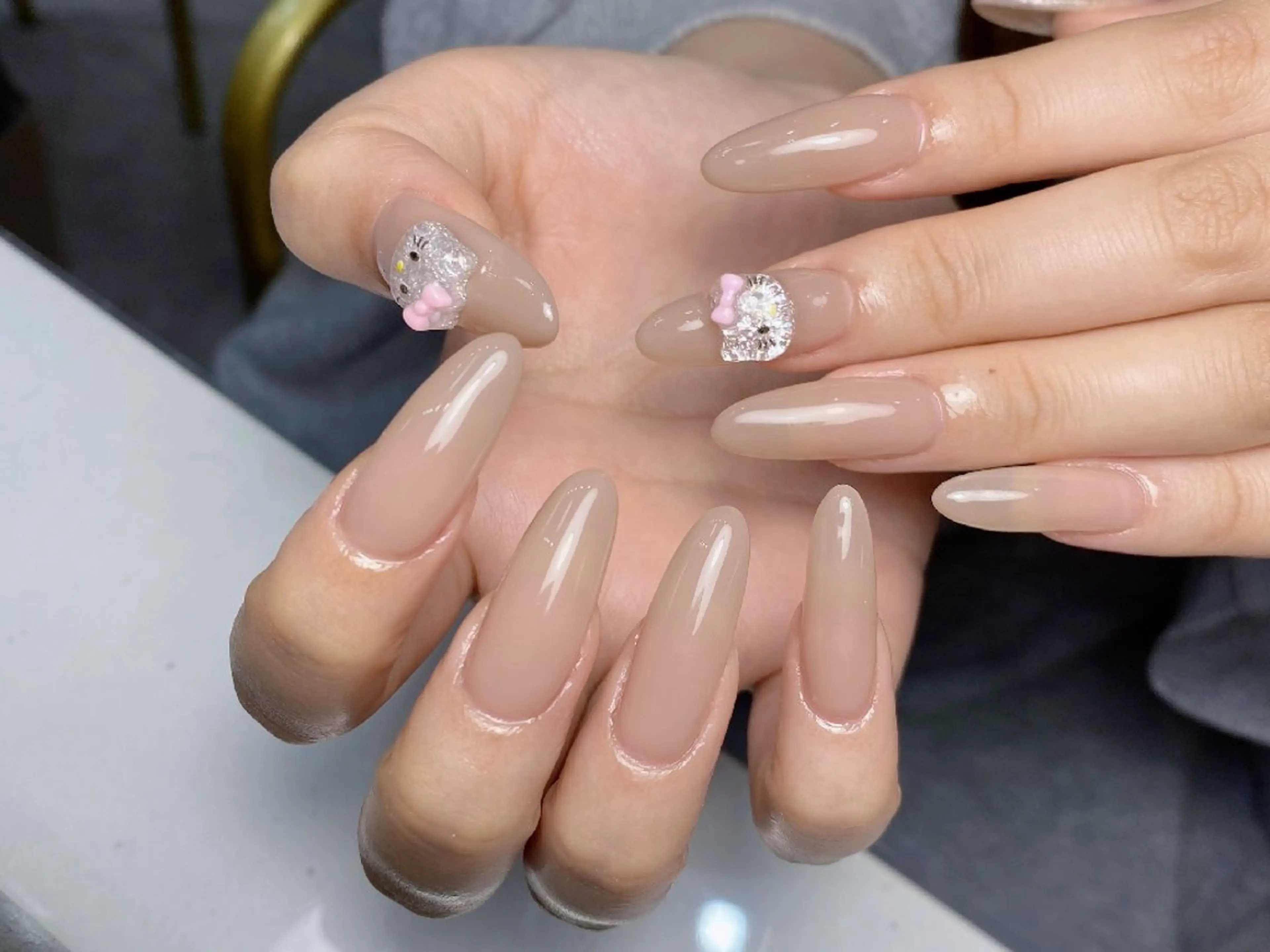 ネイル 長さ出し スカルプネイル ハンドネイル UM Nail Salonのネイルデザイン