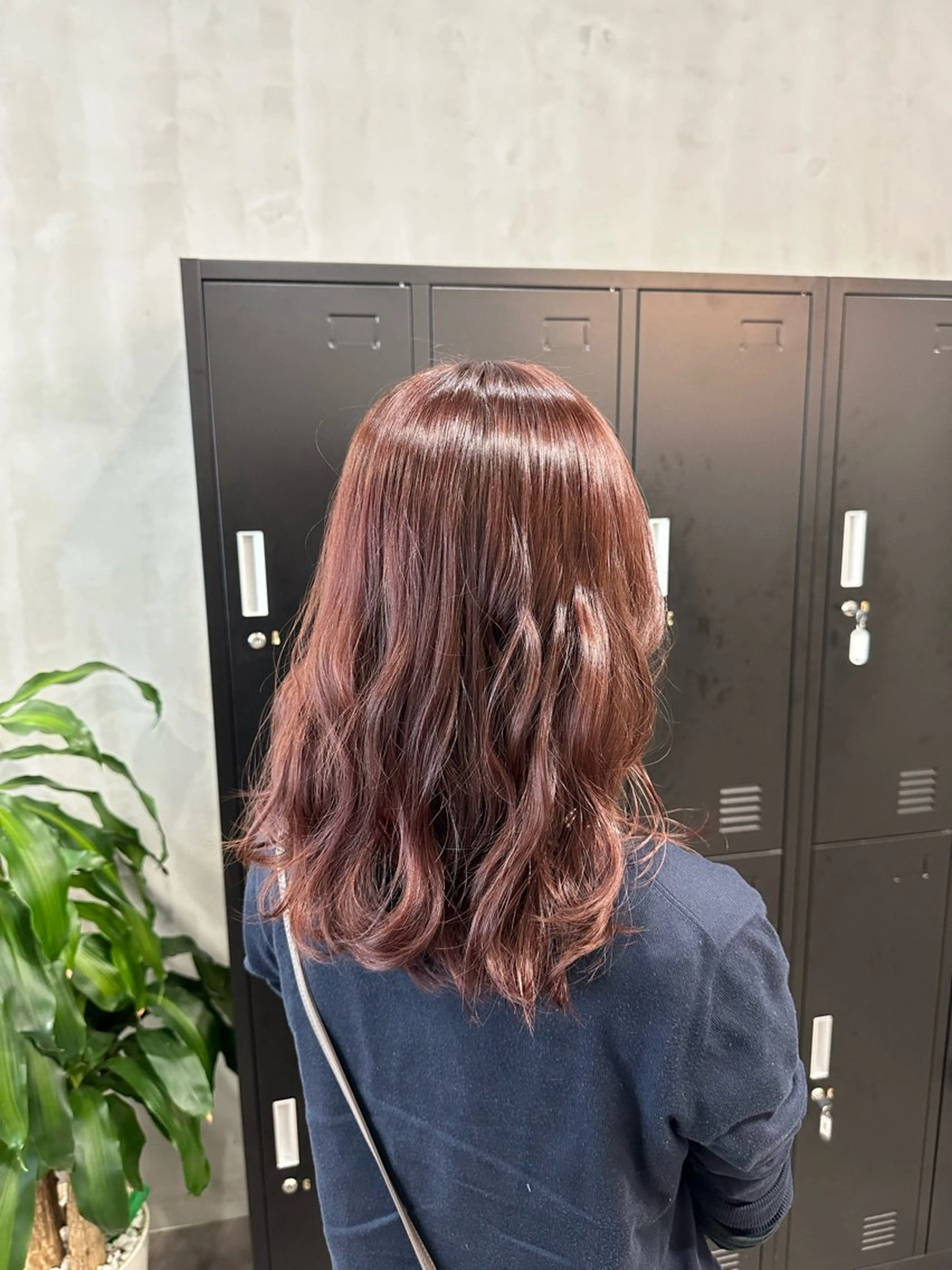 ロング カラー ブラウンカラー ピンクカラー ピンクブラウン ALLENhair 森野太一のヘアスタイル