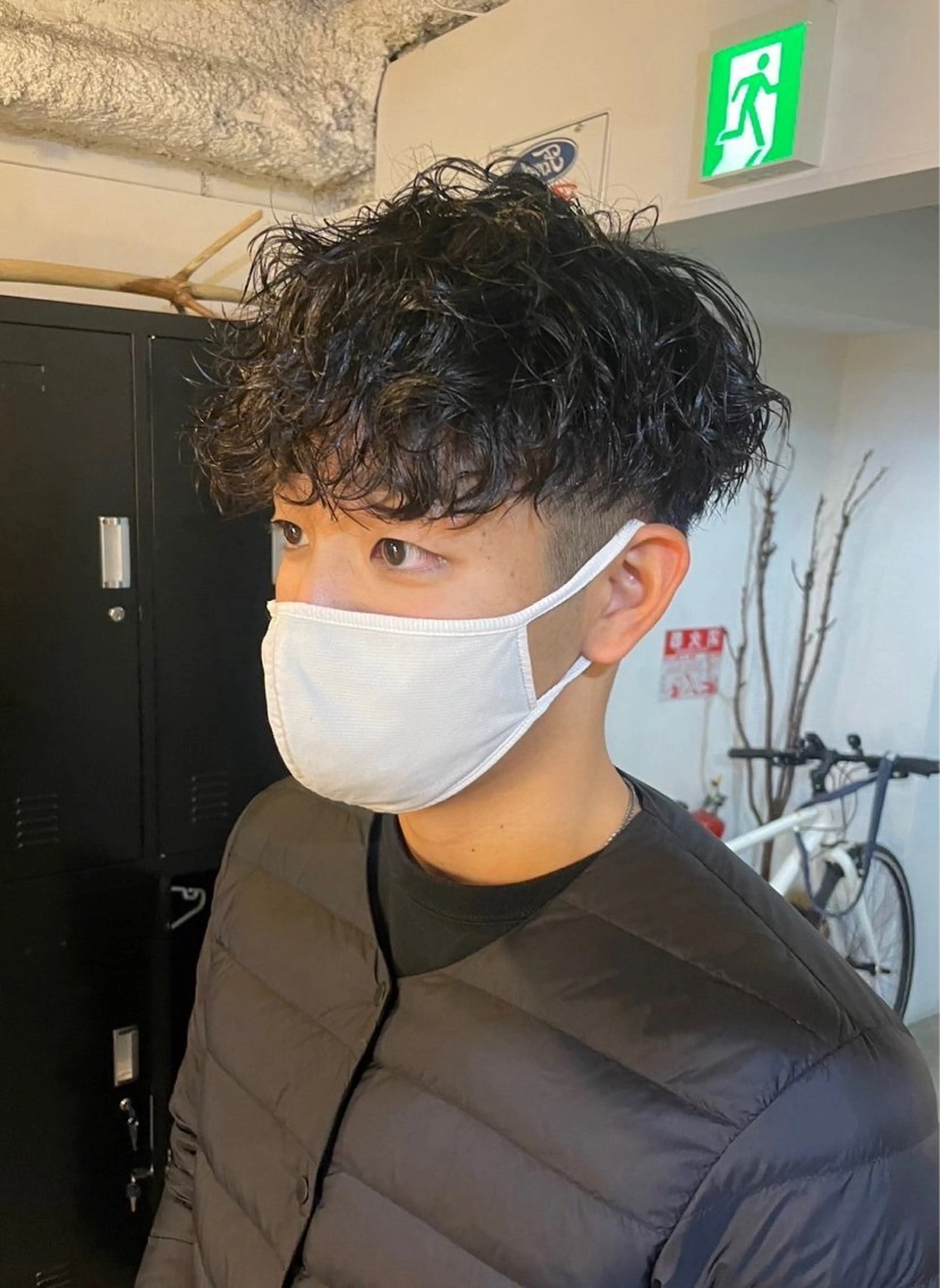 ショート パーマ メンズ Koa 🫧 Mei.のマツエク・マツパデザイン