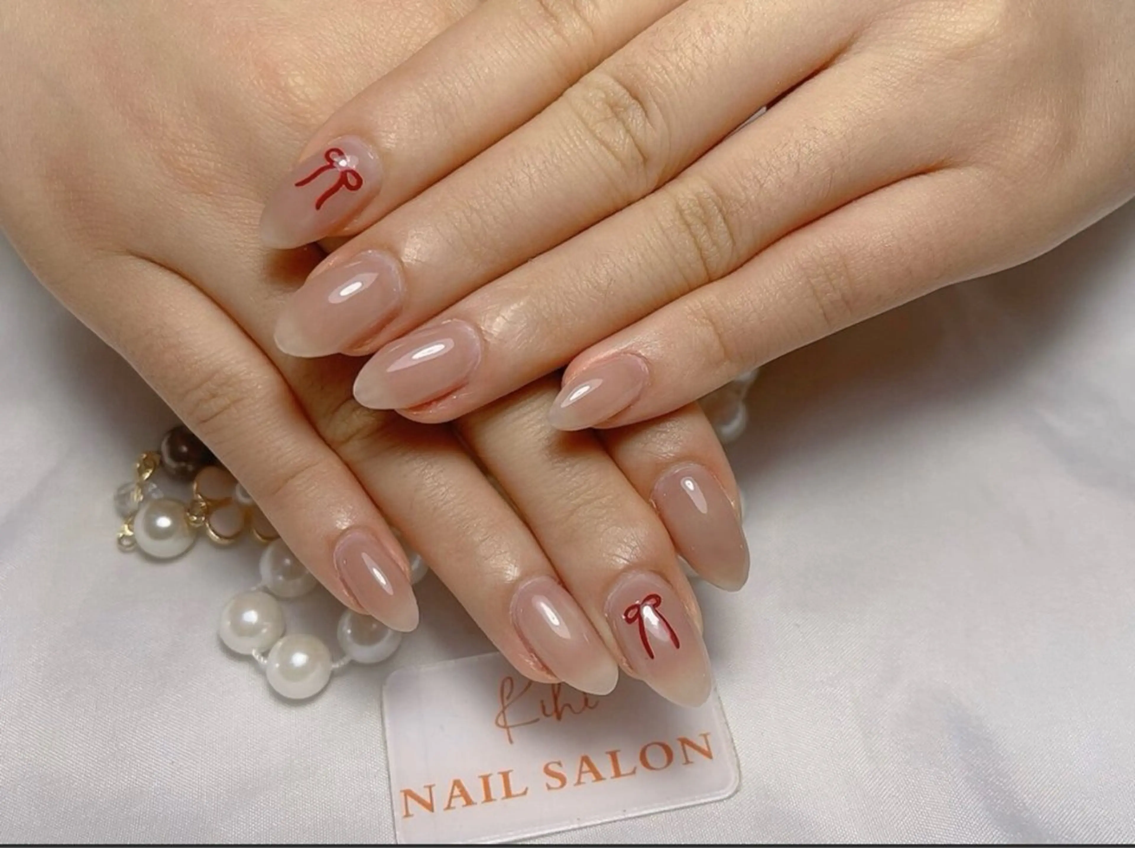 ネイル アートネイル フレンチネイル ジェルネイル グラデーション 韓国ネイル Nail Salon ワンダフルのネイルデザイン