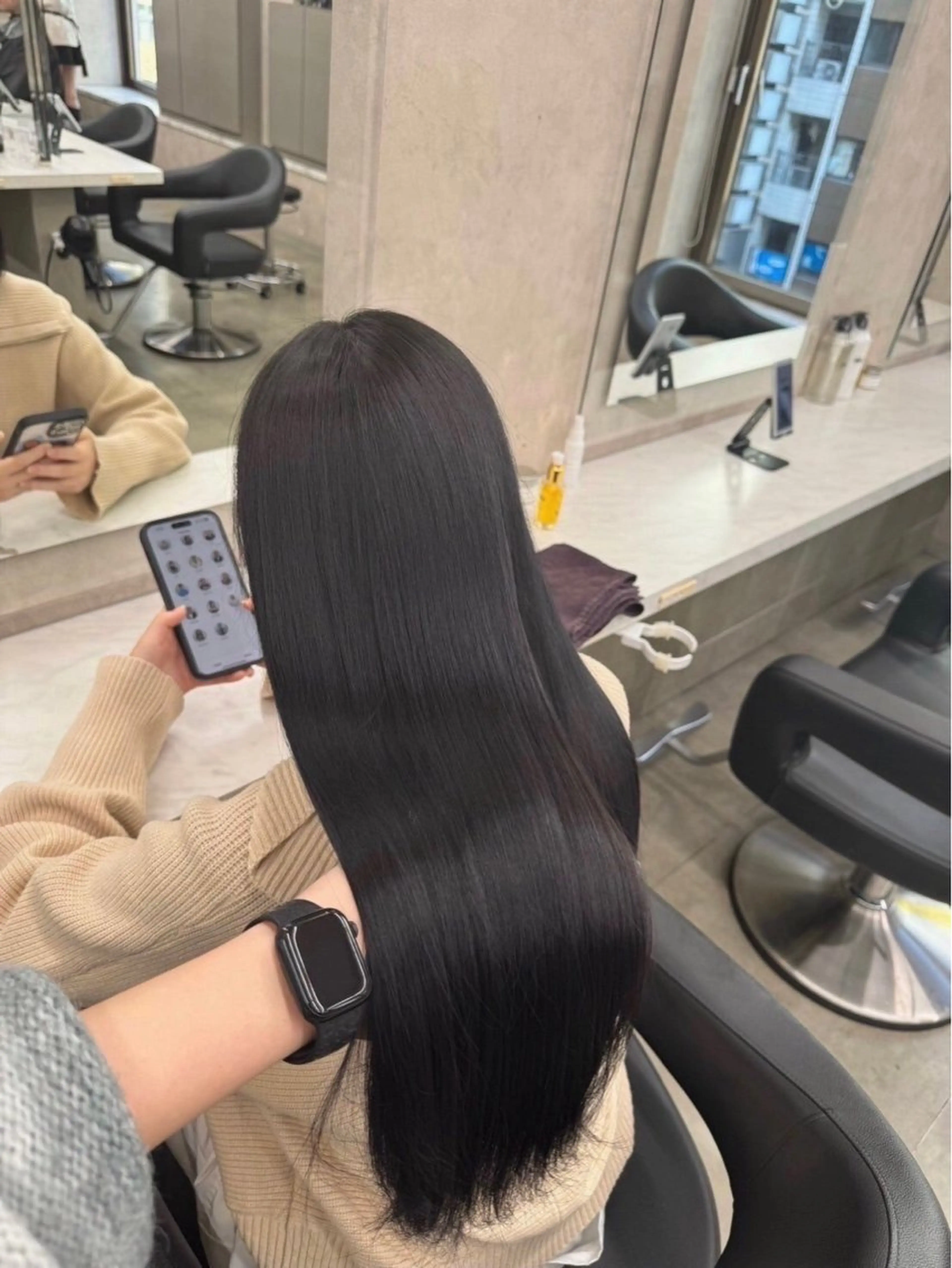 ロング 髪質改善 トリートメント メンズカットの達人 暖色カラー ダイチのヘアスタイル