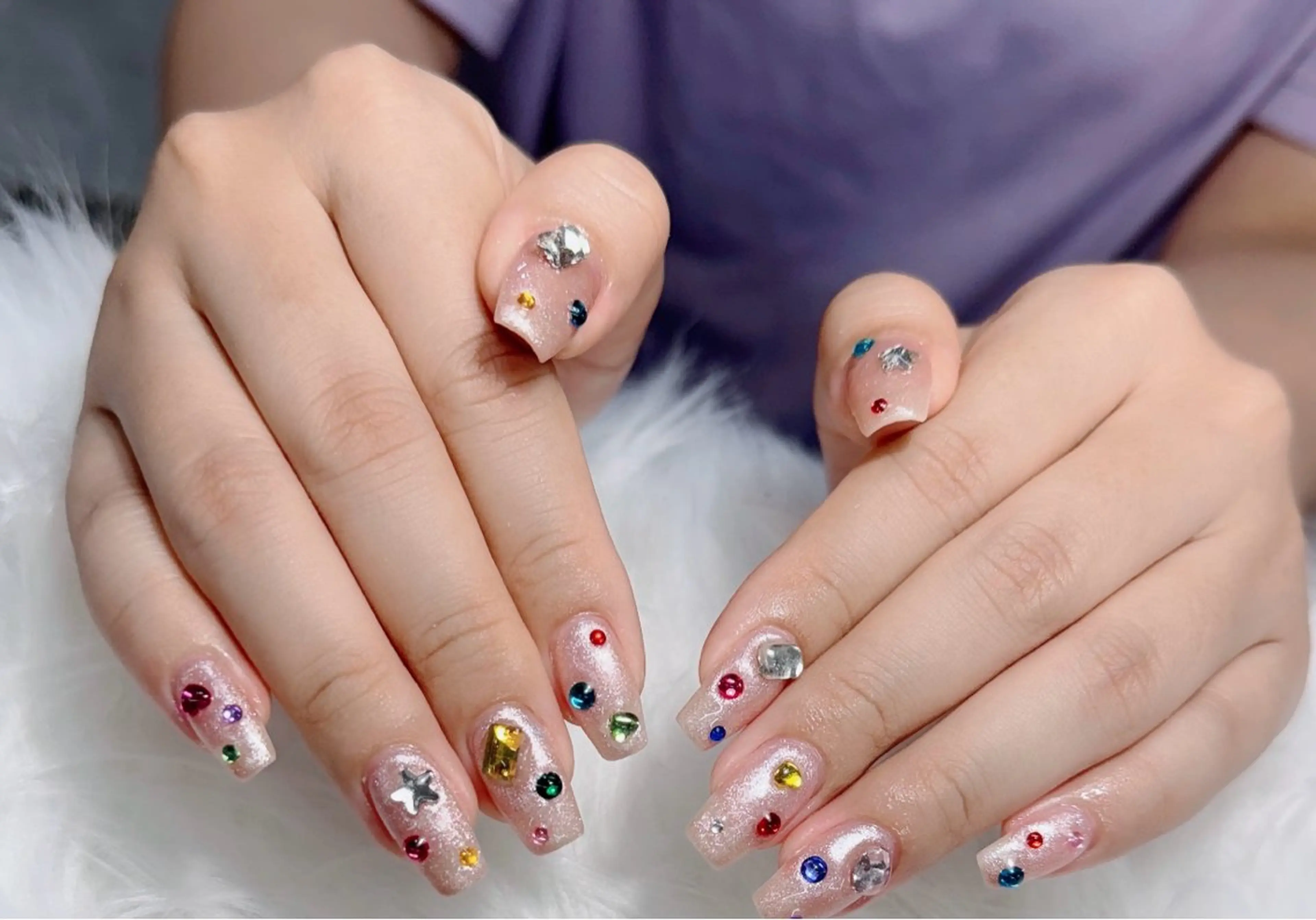 ネイル アートネイル フレンチネイル ジェルネイル 韓国ネイル マグネットネイル ハンドネイル Lenie Nail Salonのネイルデザイン
