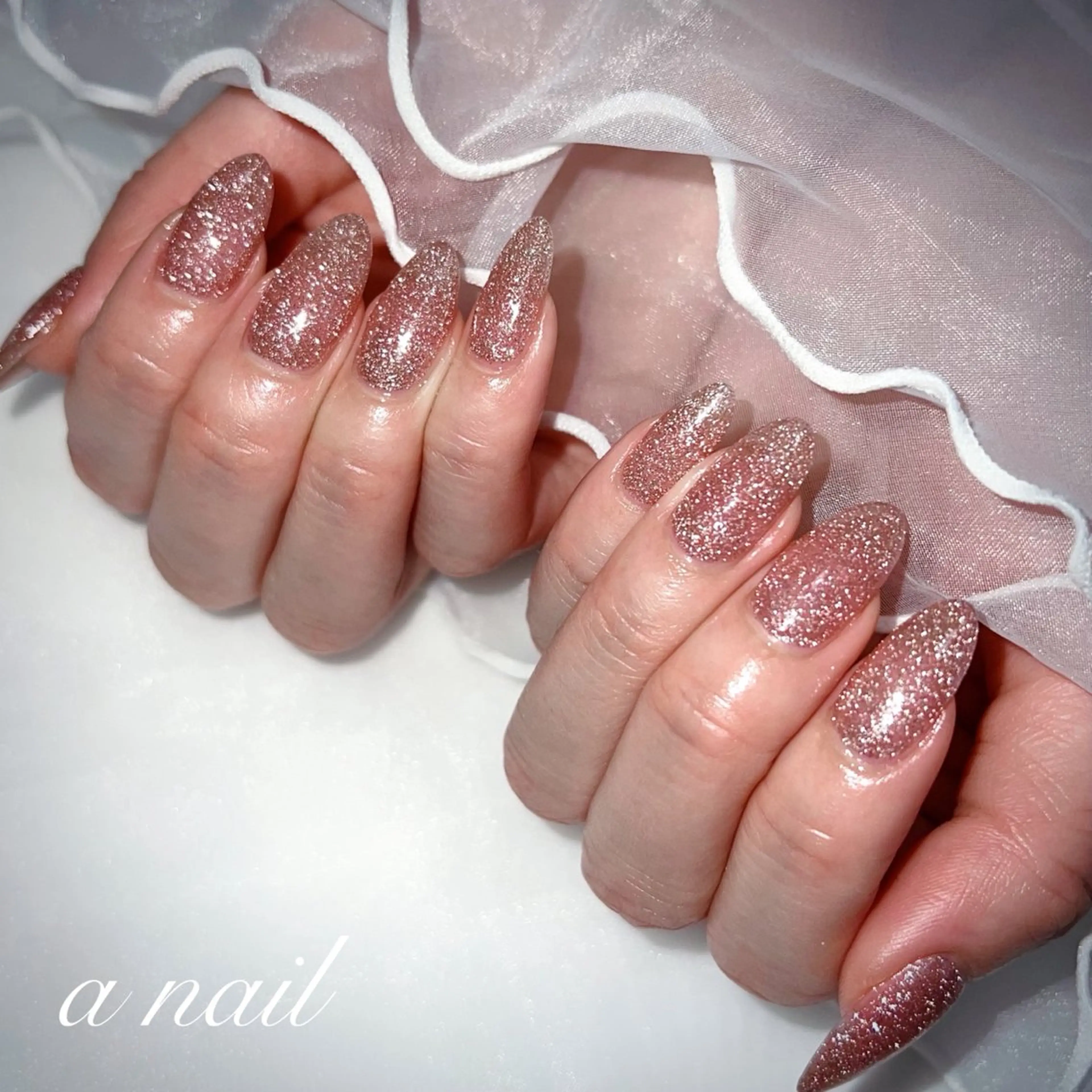 ネイル フラッシュネイル ワンカラーネイル Salon_ a.nailのネイルデザイン