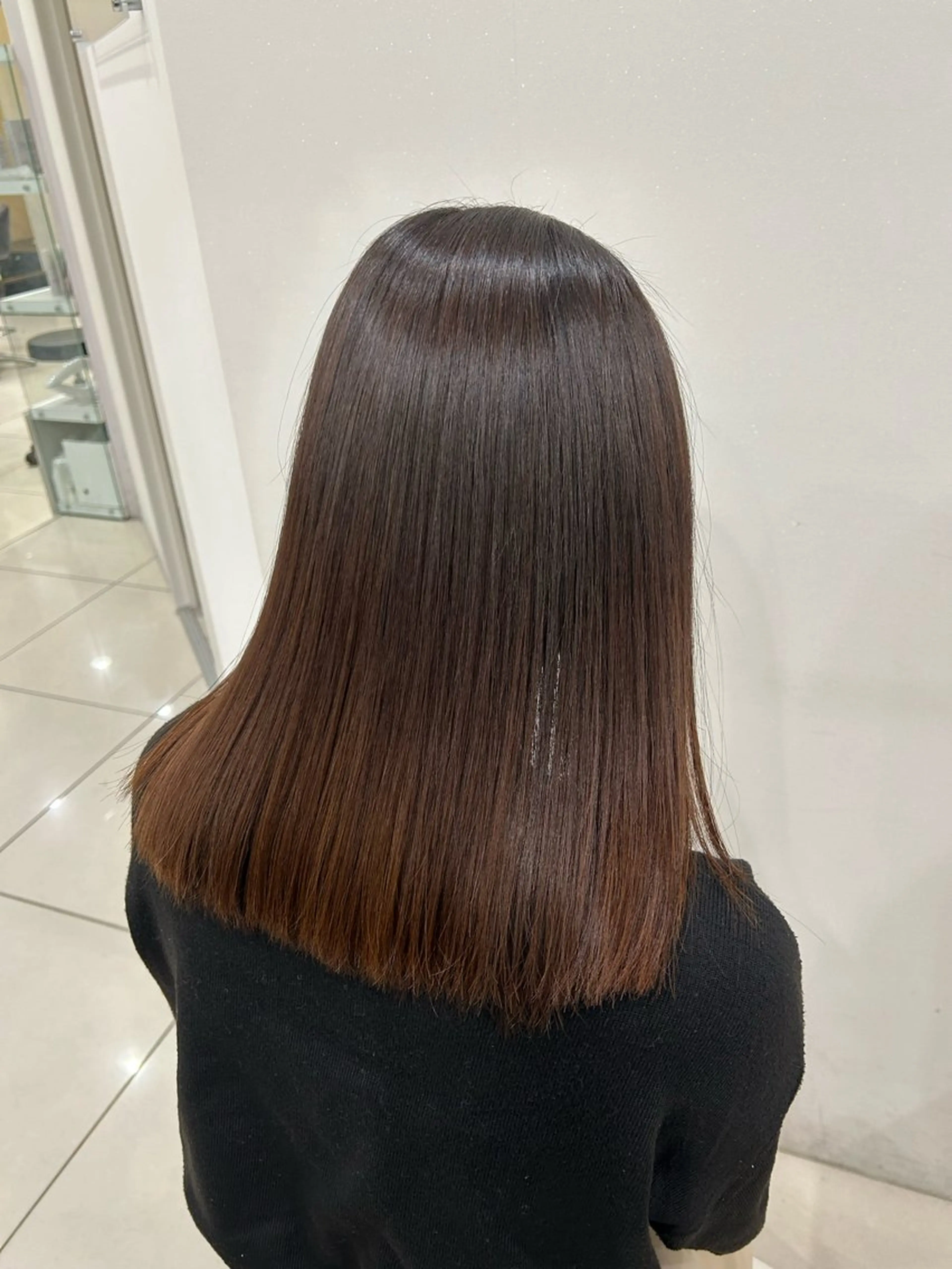 セミロング Happiness王寺所属・髪質改善カラー 🫧萩原のヘアスタイル