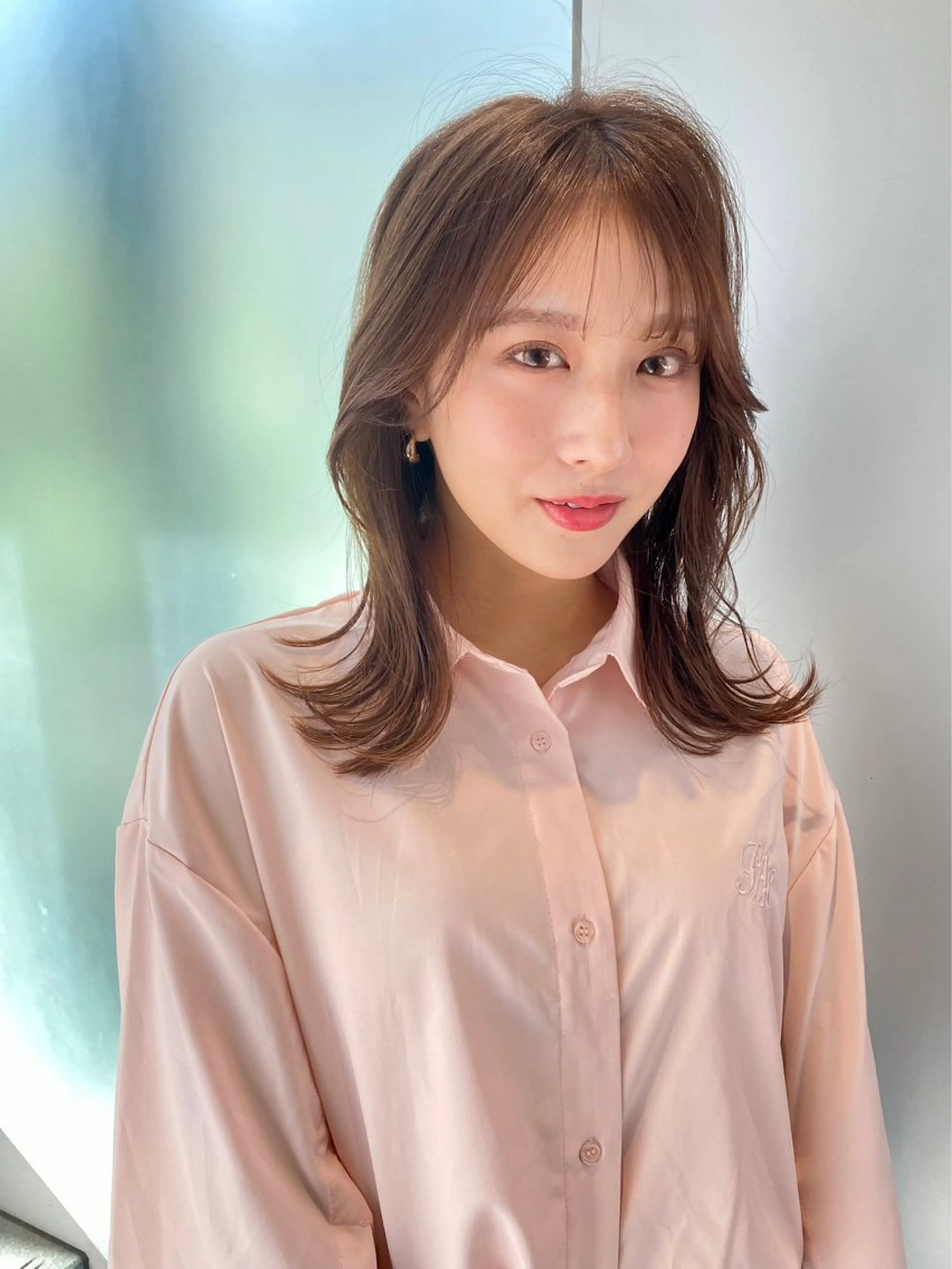 セミロング カラー amble luxe 髪質改善 💕のヘアスタイル