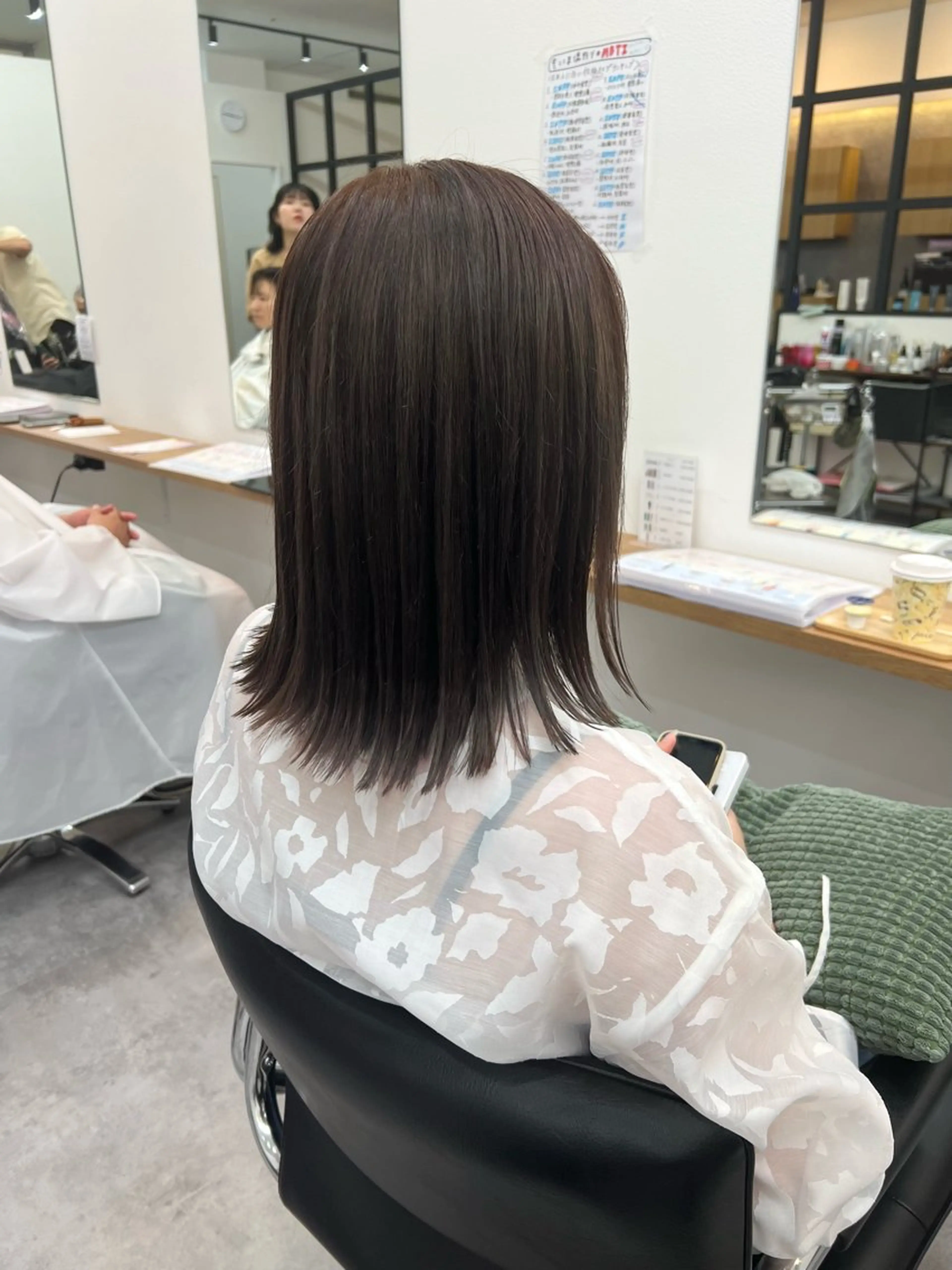 ミディアム 切りっぱなしボブ ボブ ✨NOMAD印西✨ 黒川勇輝のヘアスタイル