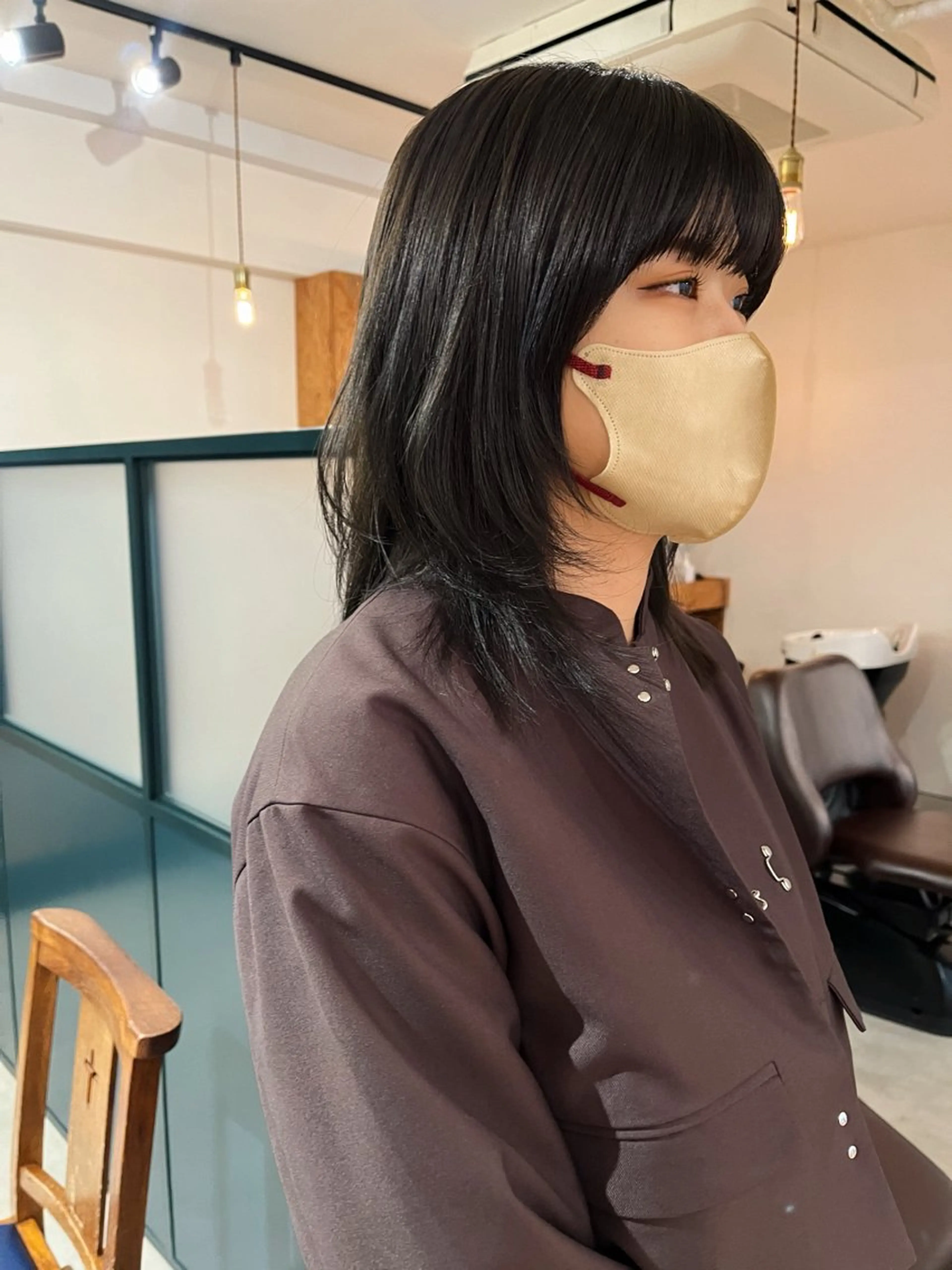 ミディアム カラー オリーブカラー 暖色/パーマ 🌼クニトウメイのヘアスタイル