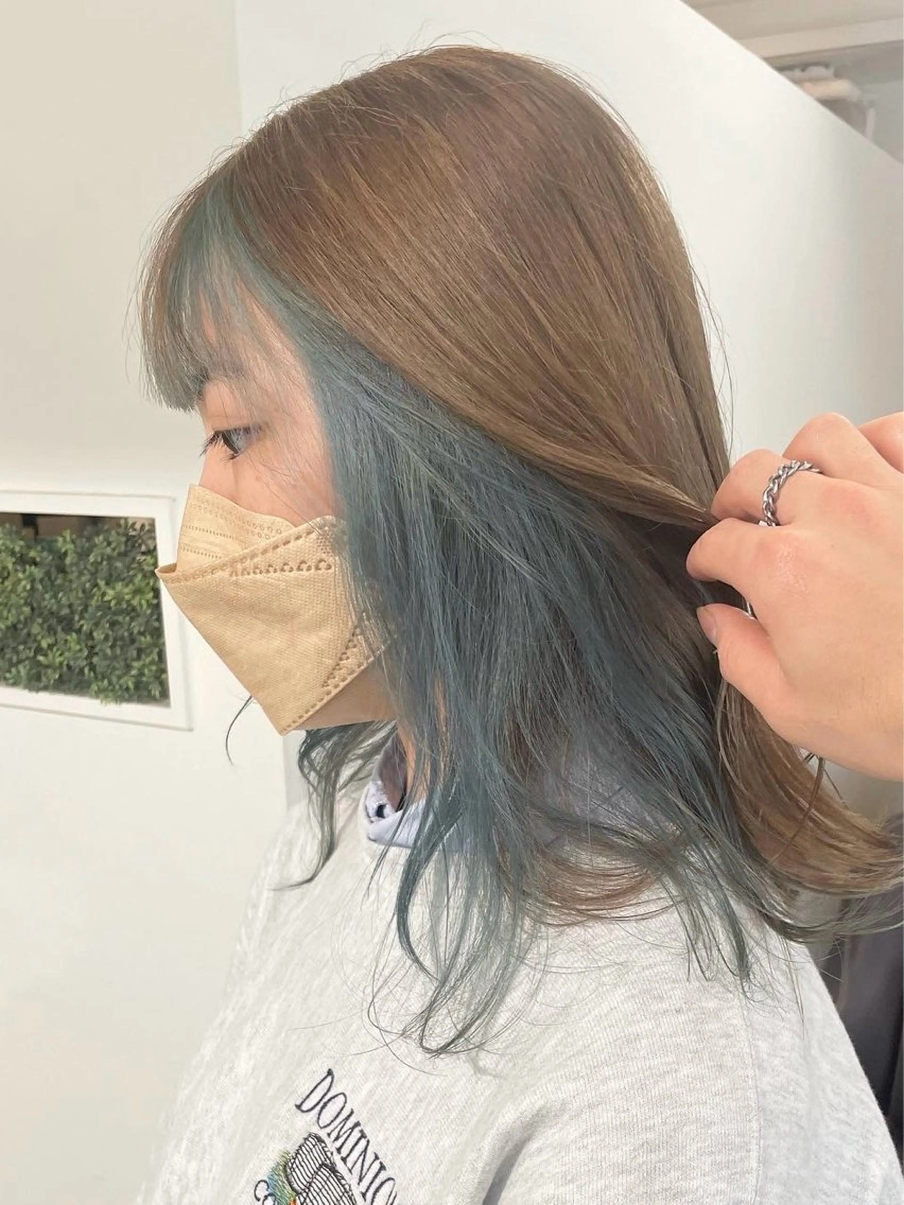 ショート カラー 💚色落ちまで可愛い 髪質改善カラーゆうまのヘアスタイル