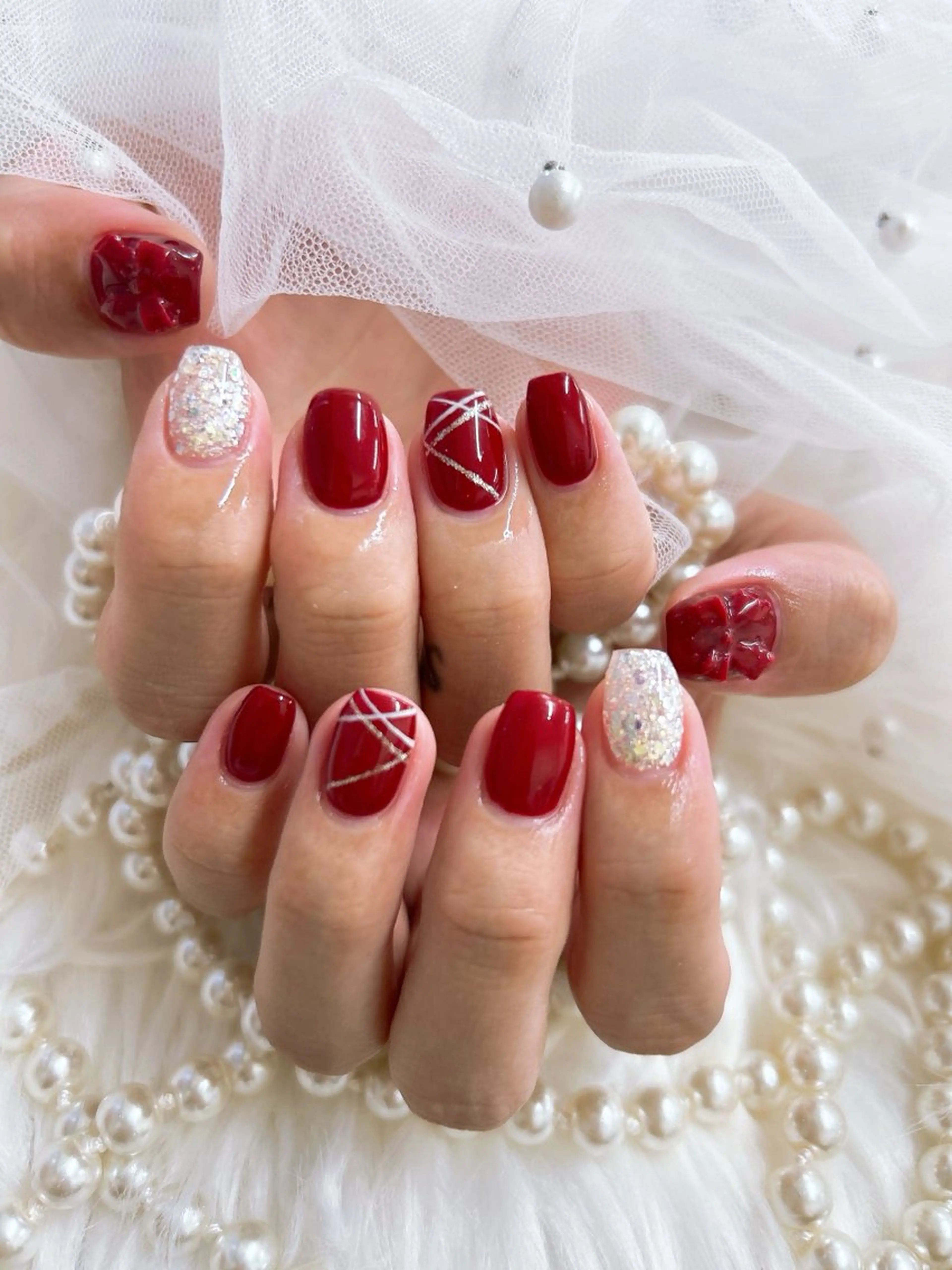 ショート ハンドネイル Nailsalon Angeのネイルデザイン