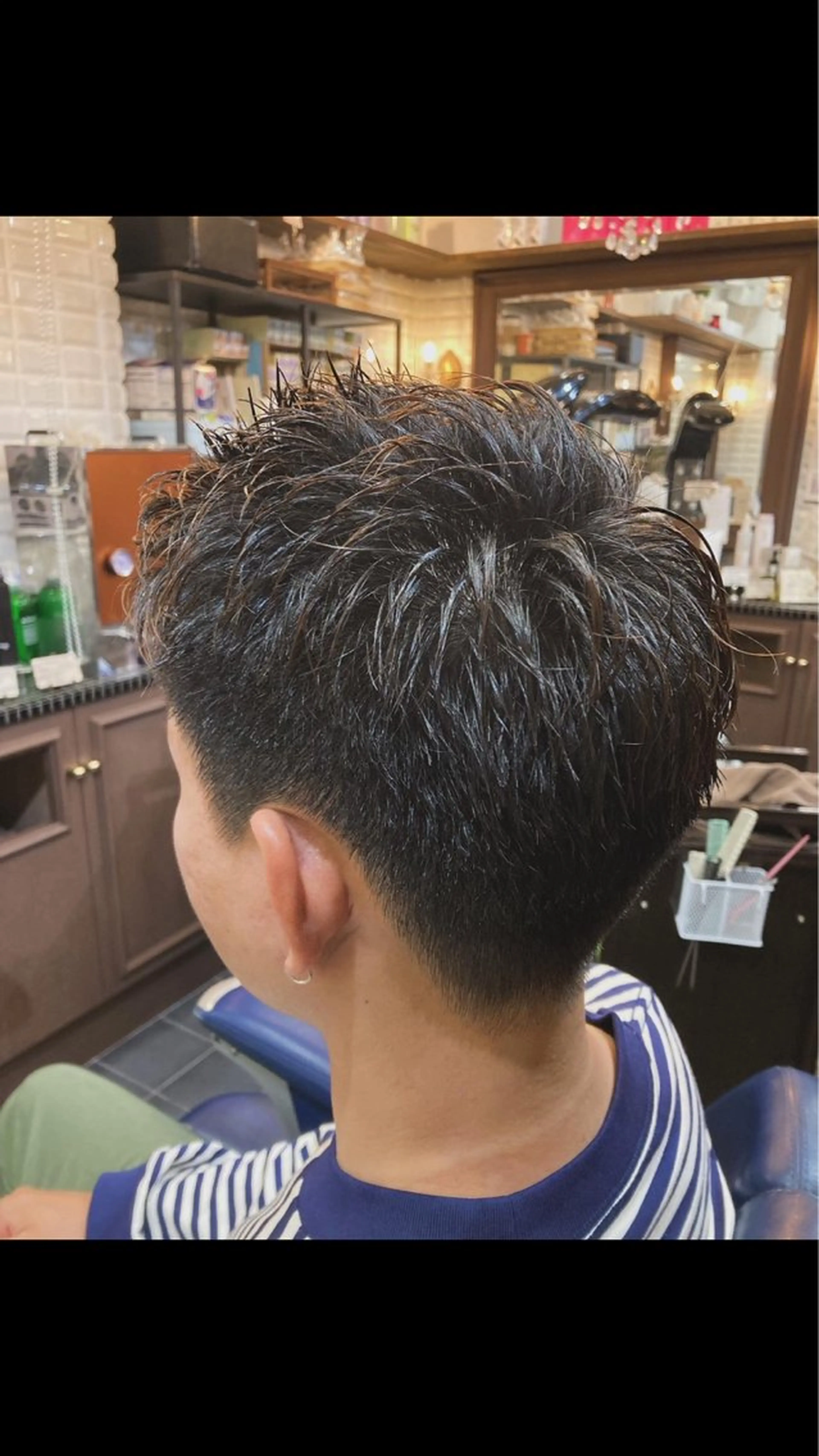 ショート メンズ カット トリートメント ルピナス中田店長 山口大地のヘアスタイル