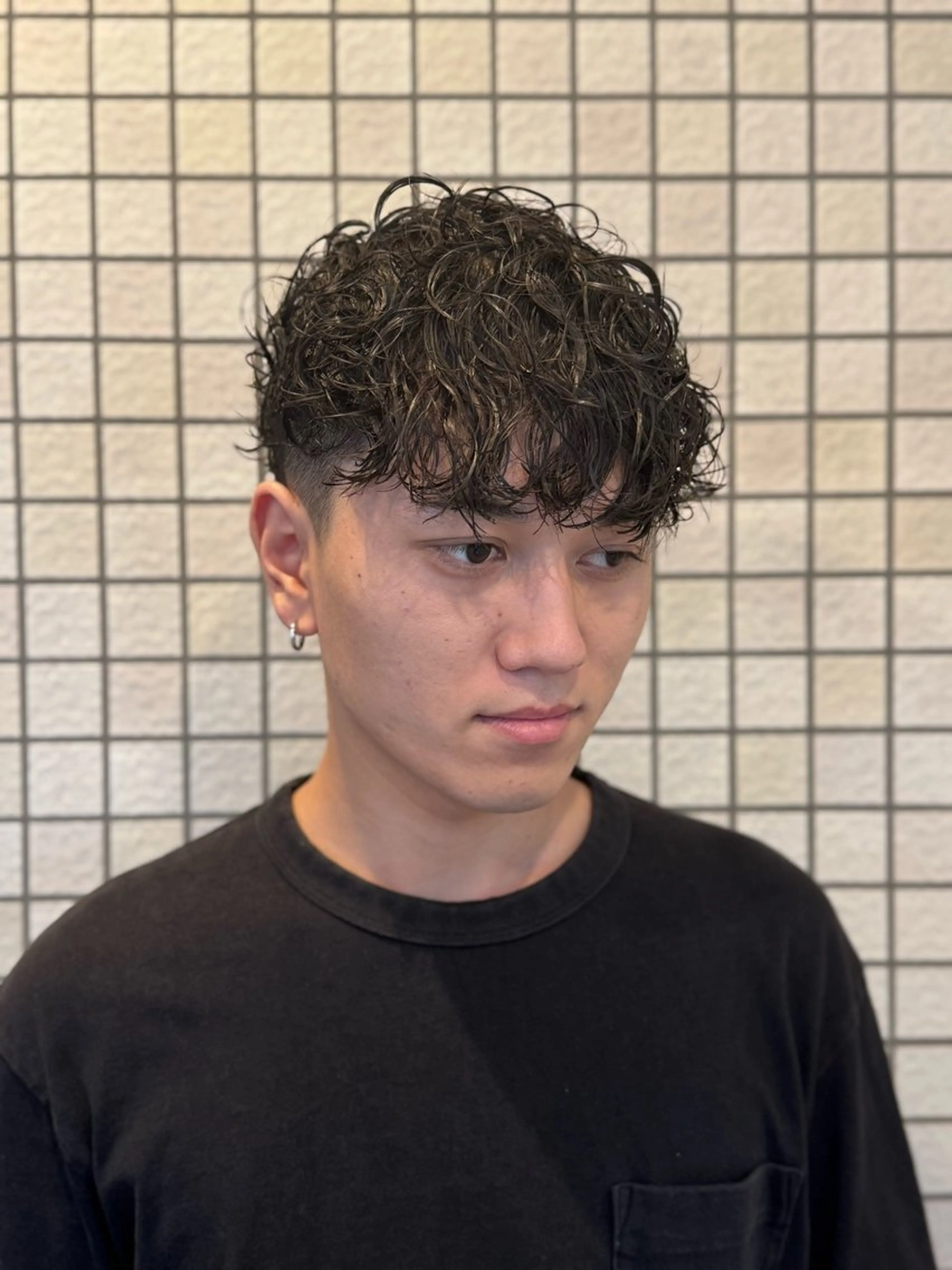 メンズ カット パーマ leo/ナチュラル/ 海外style🐻のヘアスタイル