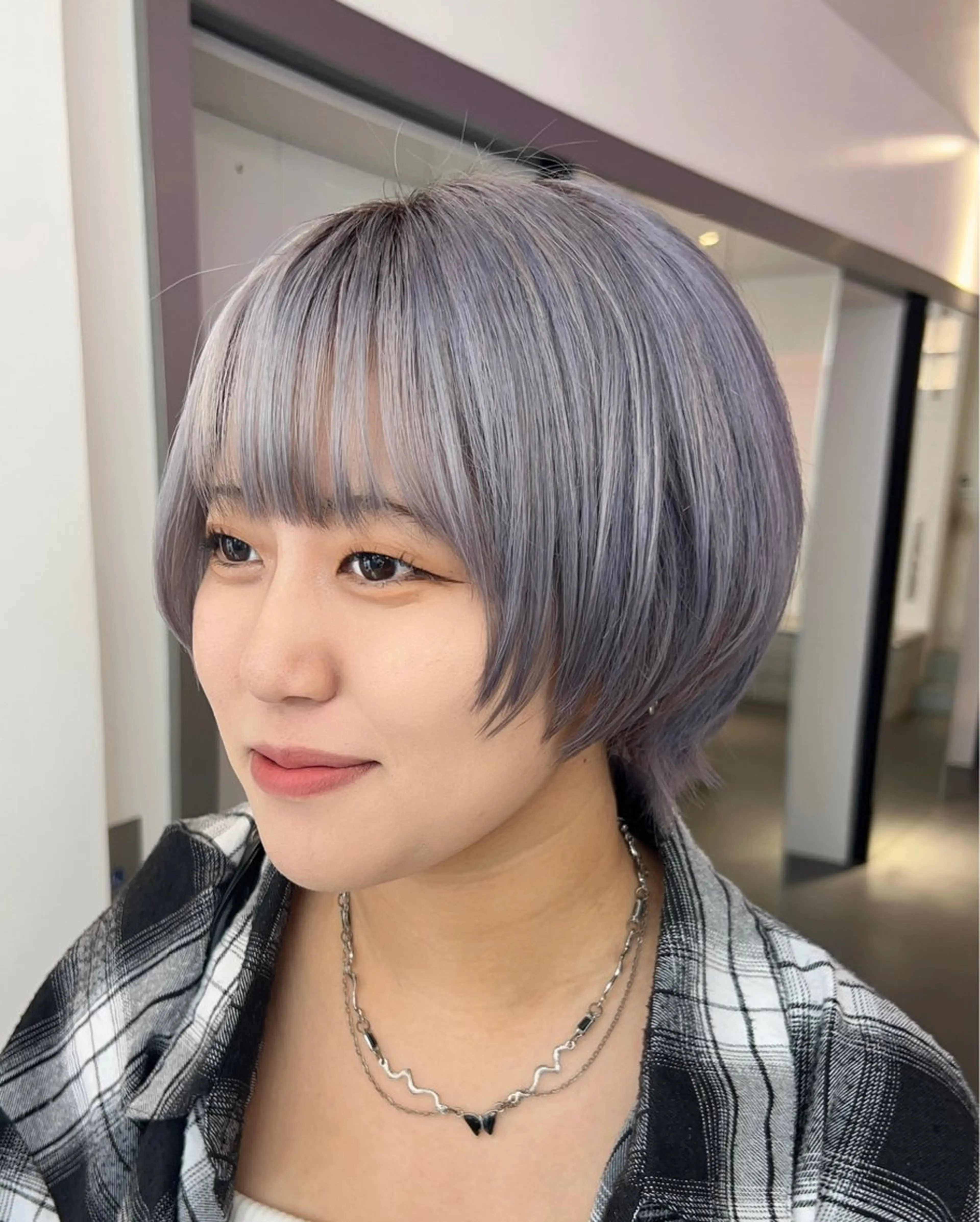 ショート ボブ 髪質改善 レイヤーカット ショートヘア ヘアカラー トリートメント MiRI💜地毛級 エクステ✖似合わせ技のヘアスタイル