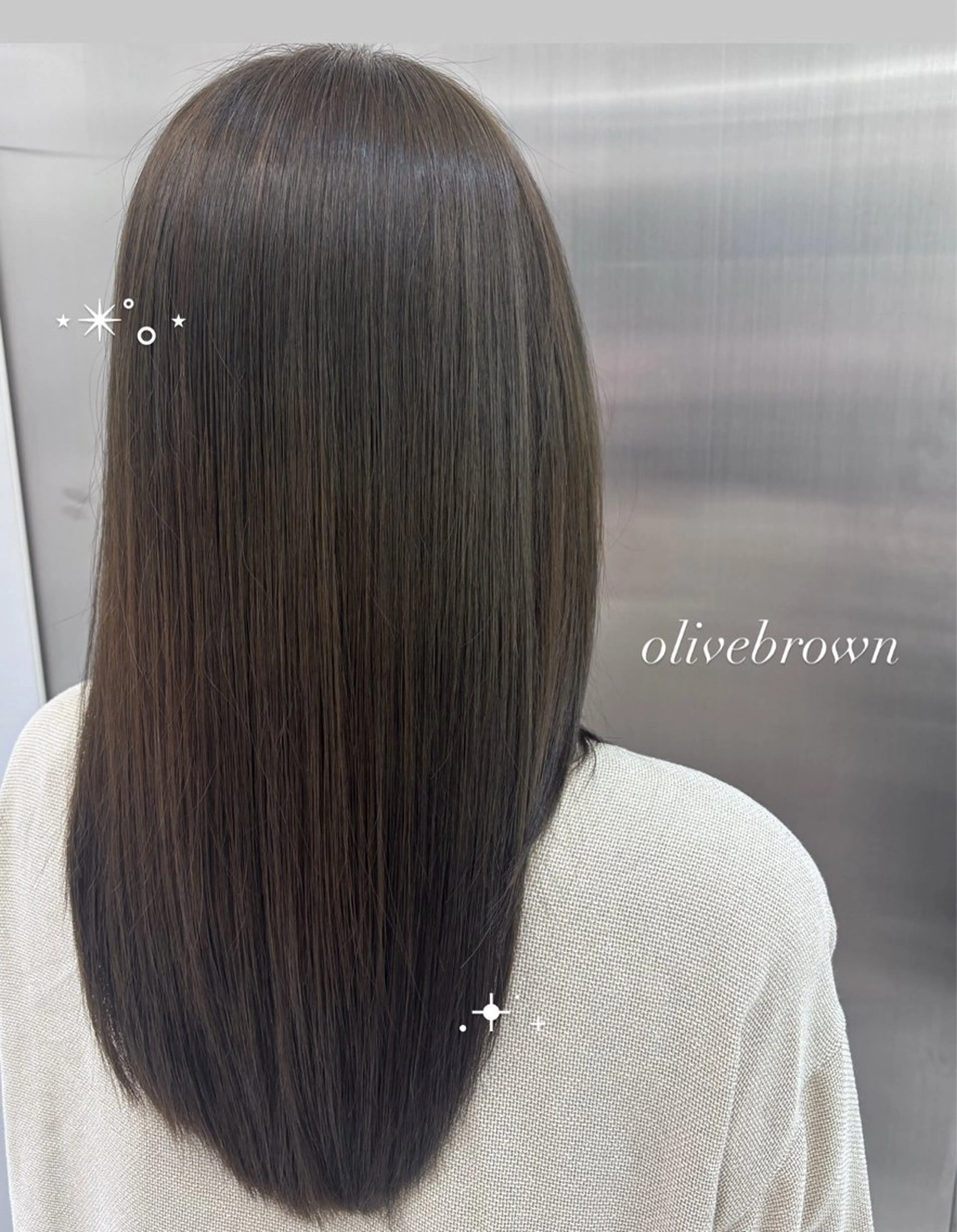 ロング カラー 透明感カラー リコ🪐ワンカラー モデル募集のヘアスタイル