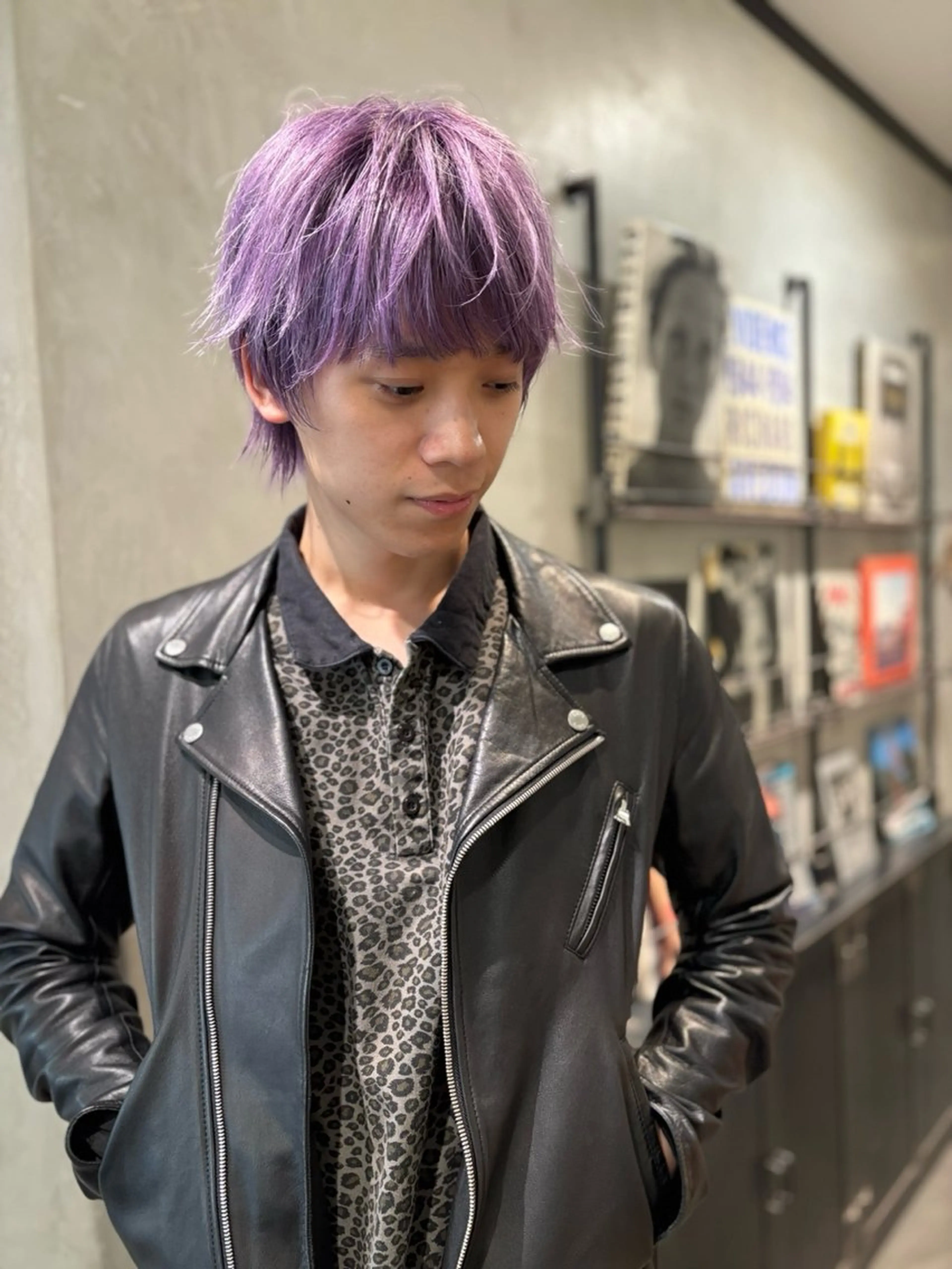 ショート カラー メンズ カット ヘアカラー トリートメント 優 作のヘアスタイル