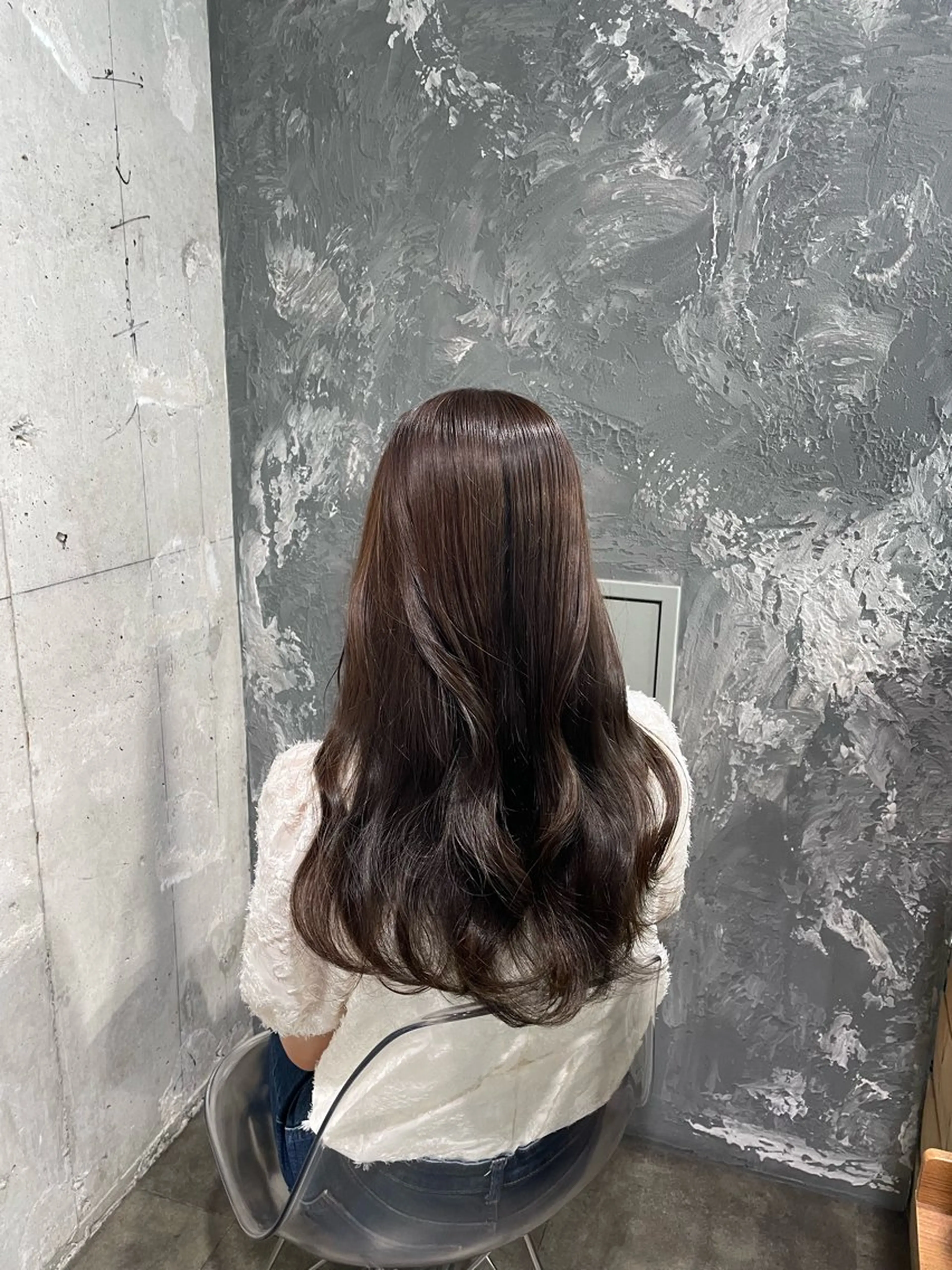 カラー ヘアカラー 🤍韓国ヘア🤍透明 感ベージュ/まりんのヘアスタイル