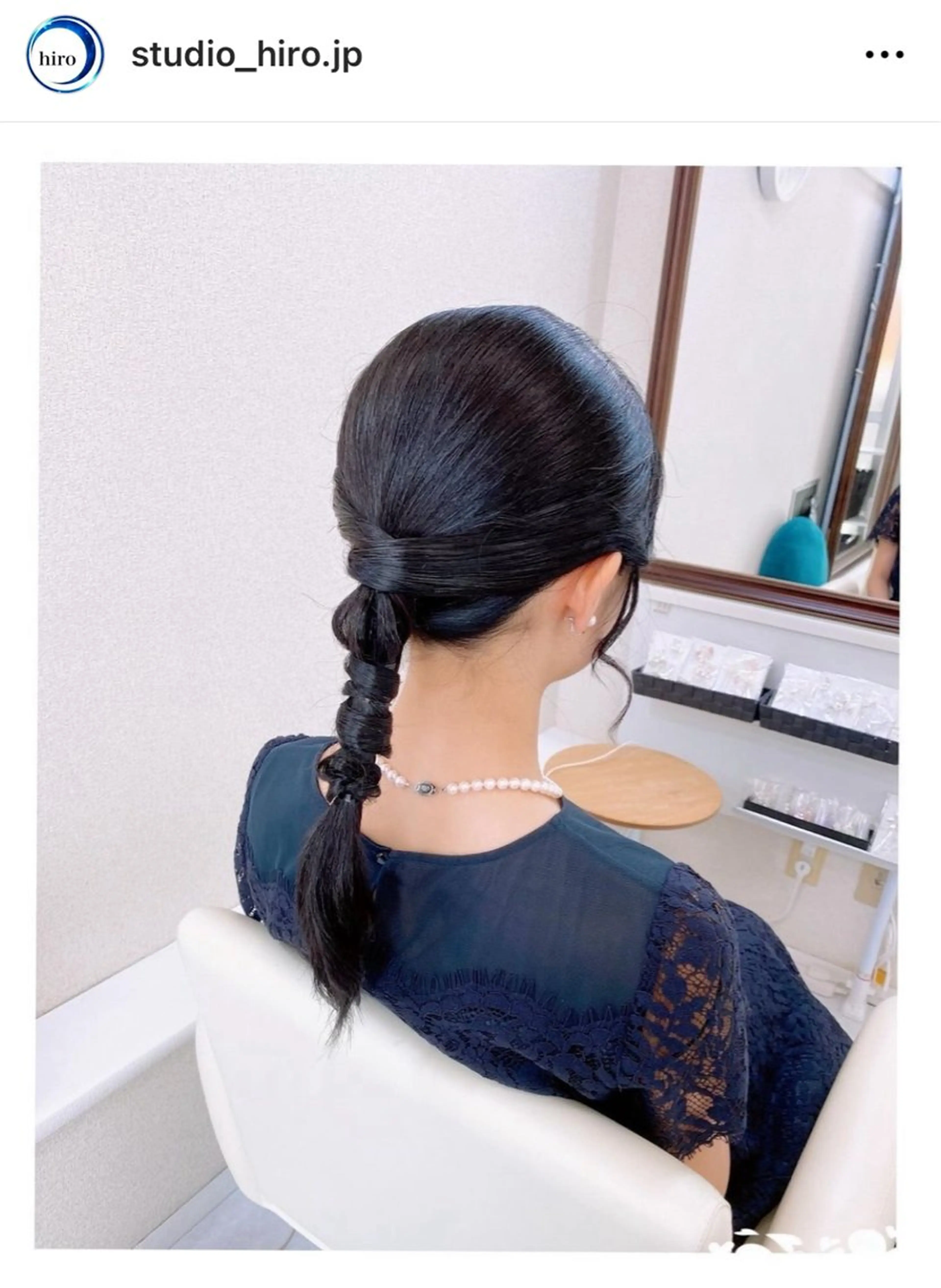 セミロング ヘアアレンジ 結婚式・ブライダル 卒業式のヘアスタイル 京都.祇園セットサロン:スタジオ ヒロ【Studio hiro】所属・ヒロ(hiro) •スタジオヒロのヘアスタイル