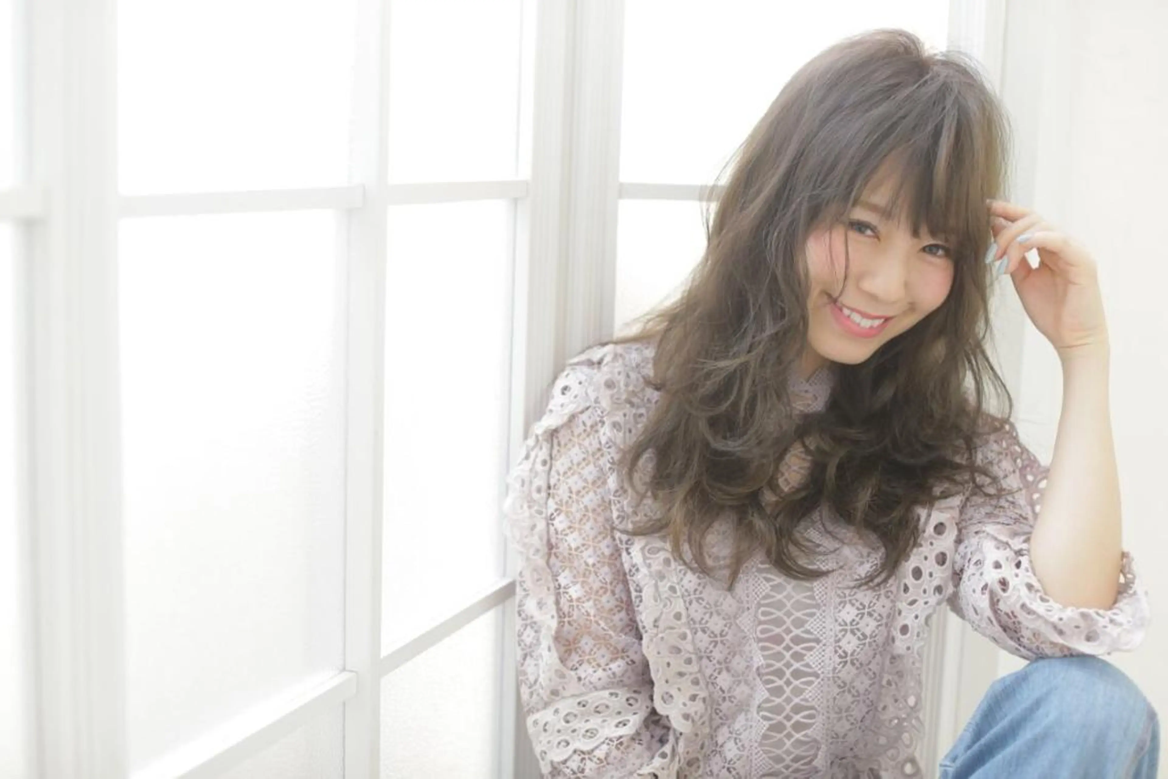 ミディアム marshu  梅田店所属・髪質改善 透明感×韓国風のヘアスタイル