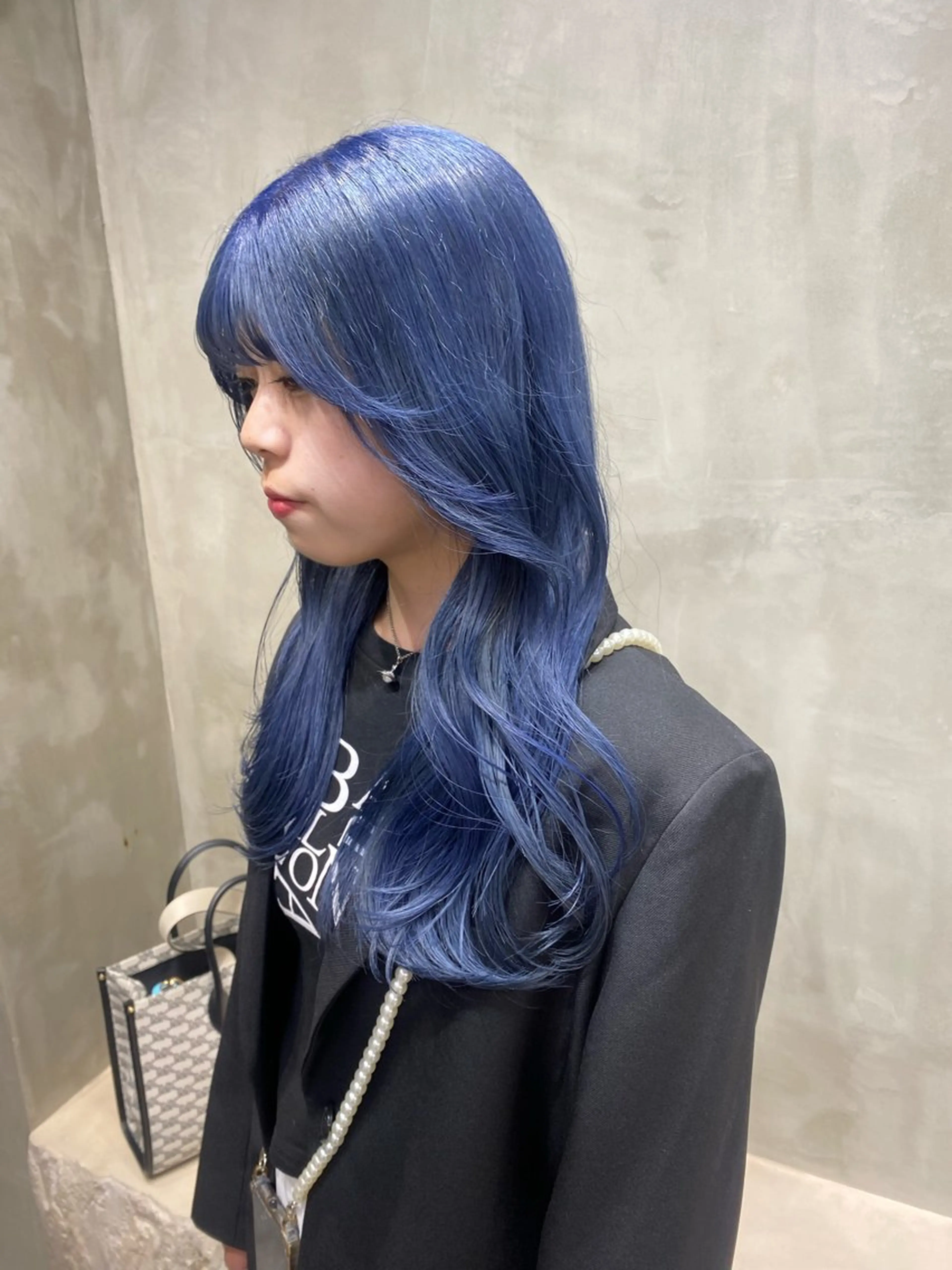 セミロング カラー 韓国風ヘア 🍈yurina パーマ🍈のヘアスタイル