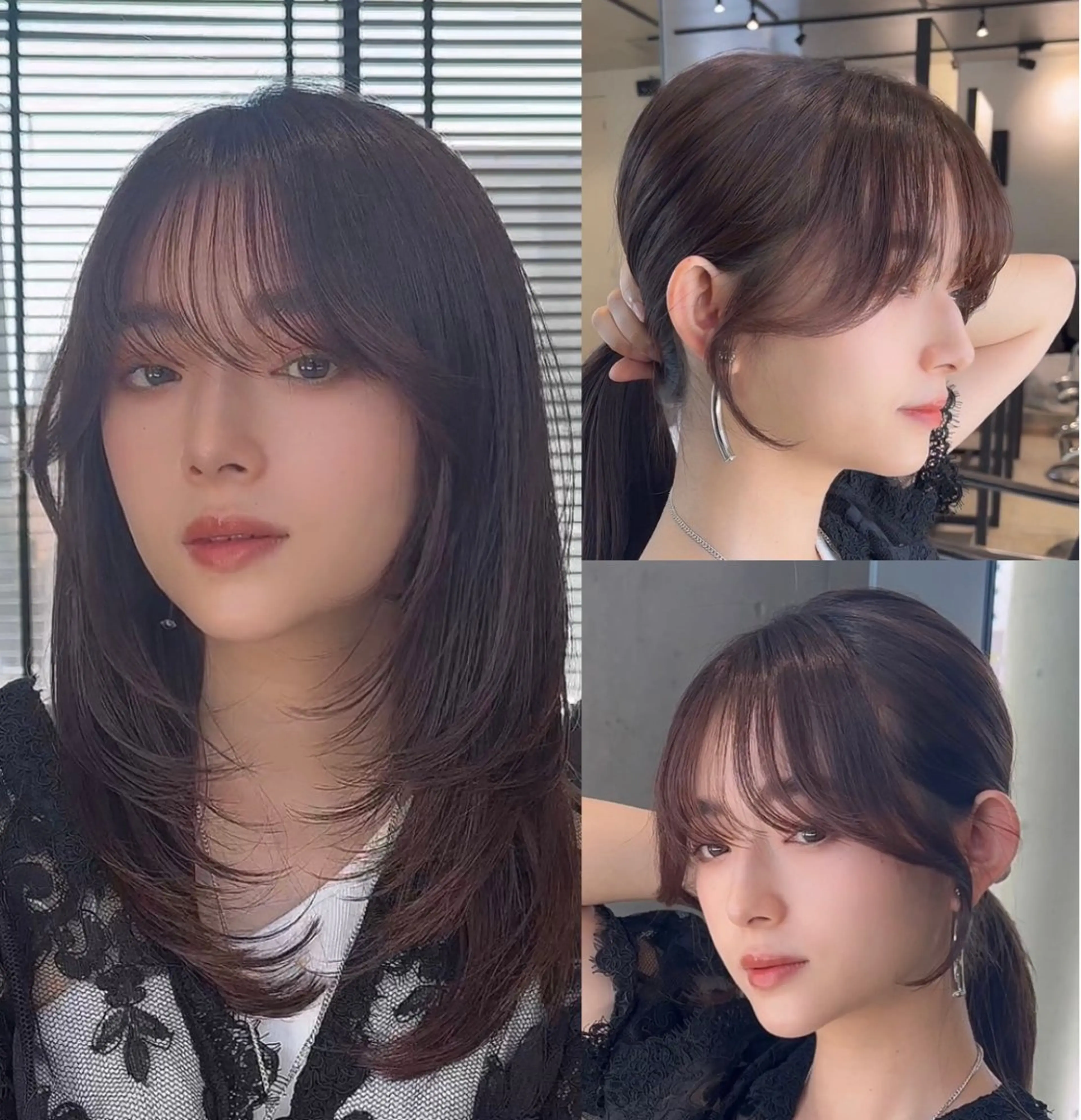 ミディアム カラー カット ヘアカラー トリートメント 🌫️大人韓国ヘア 🌫️naoyaのヘアスタイル