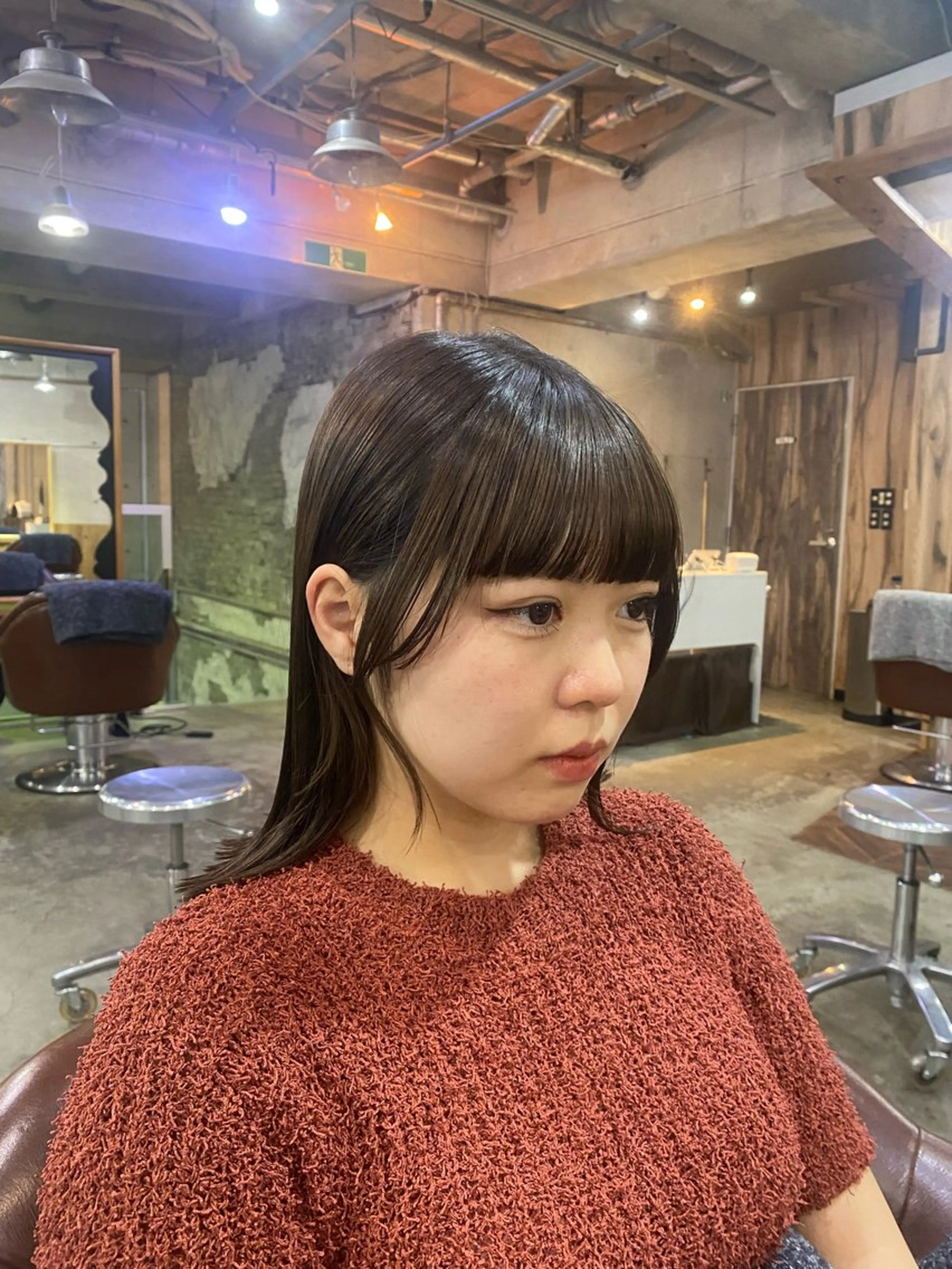 ミディアム 顔周りカット ARUE所属・🎀🫧Oyama Riri🫧🎀のヘアスタイル
