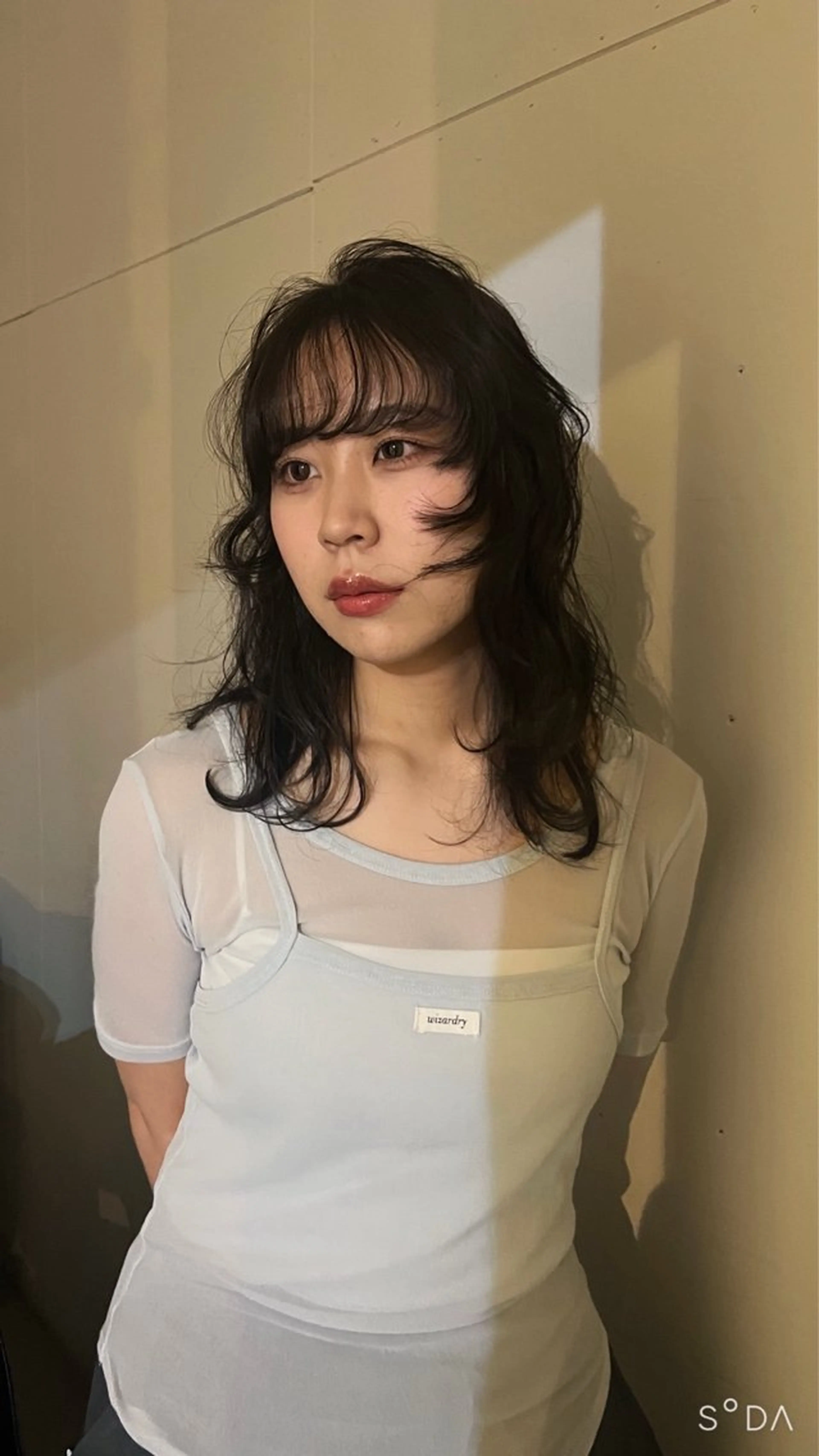 セミロング 千田 紗羽のヘアスタイル