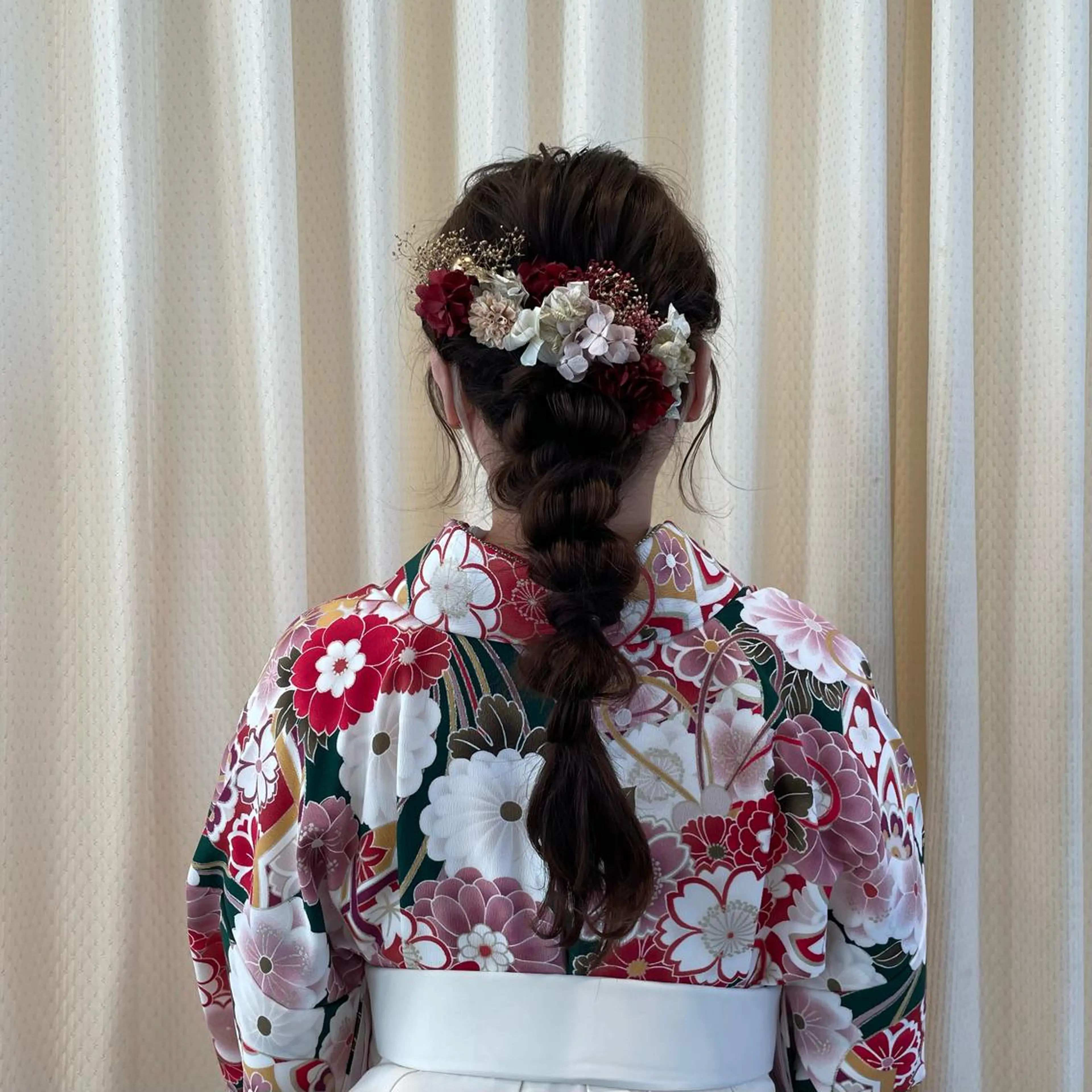 ヘアアレンジ 着付け 🍪ﾖｼｲﾊﾙﾈ🍪 ﾗﾍﾞﾝﾀﾞｰｶﾗｰのヘアスタイル