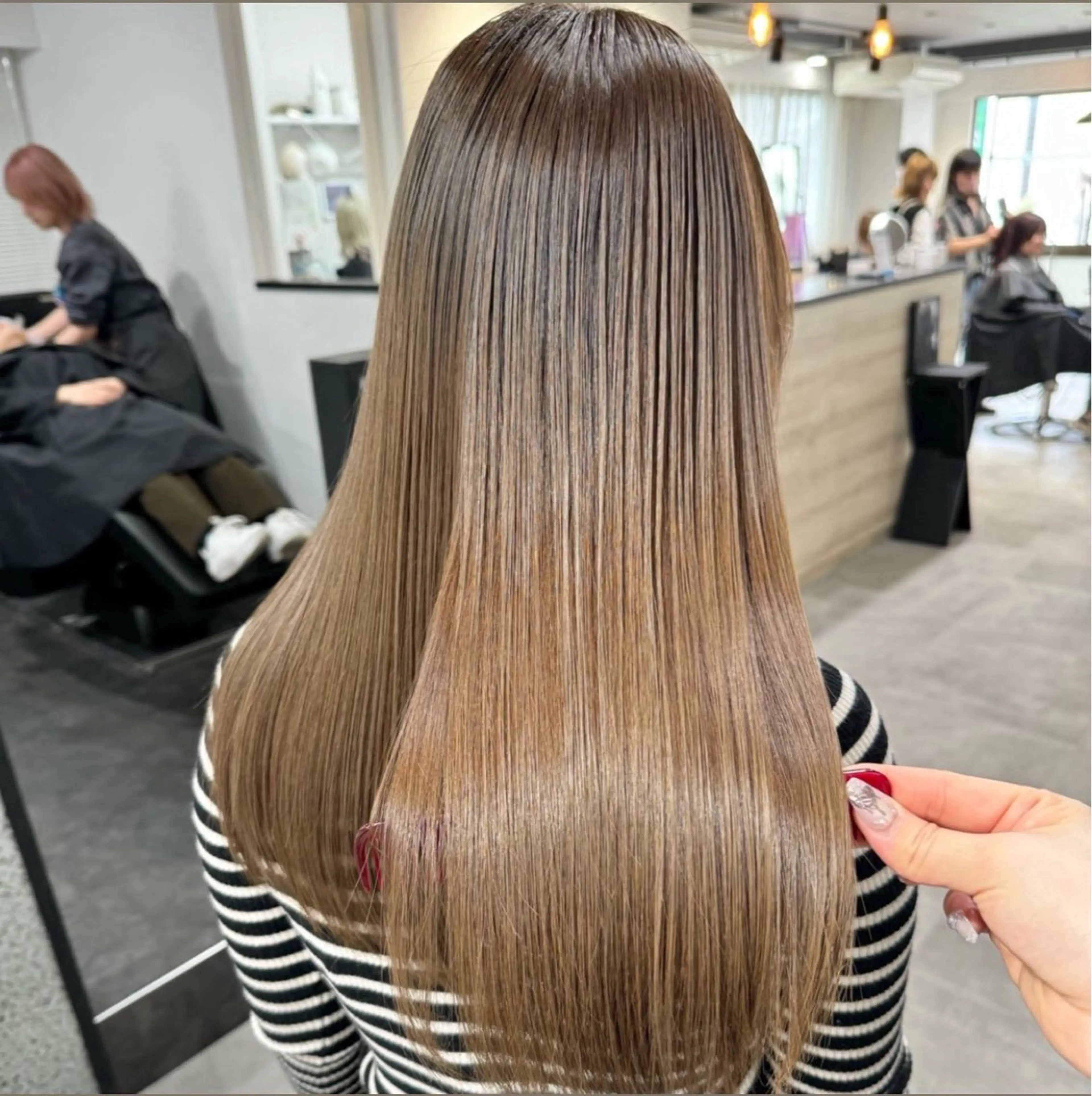 ‼️急募ミニモ限定割引💫髪質改善酸性ストレート💜¥17600👉¥4400‼️の写真